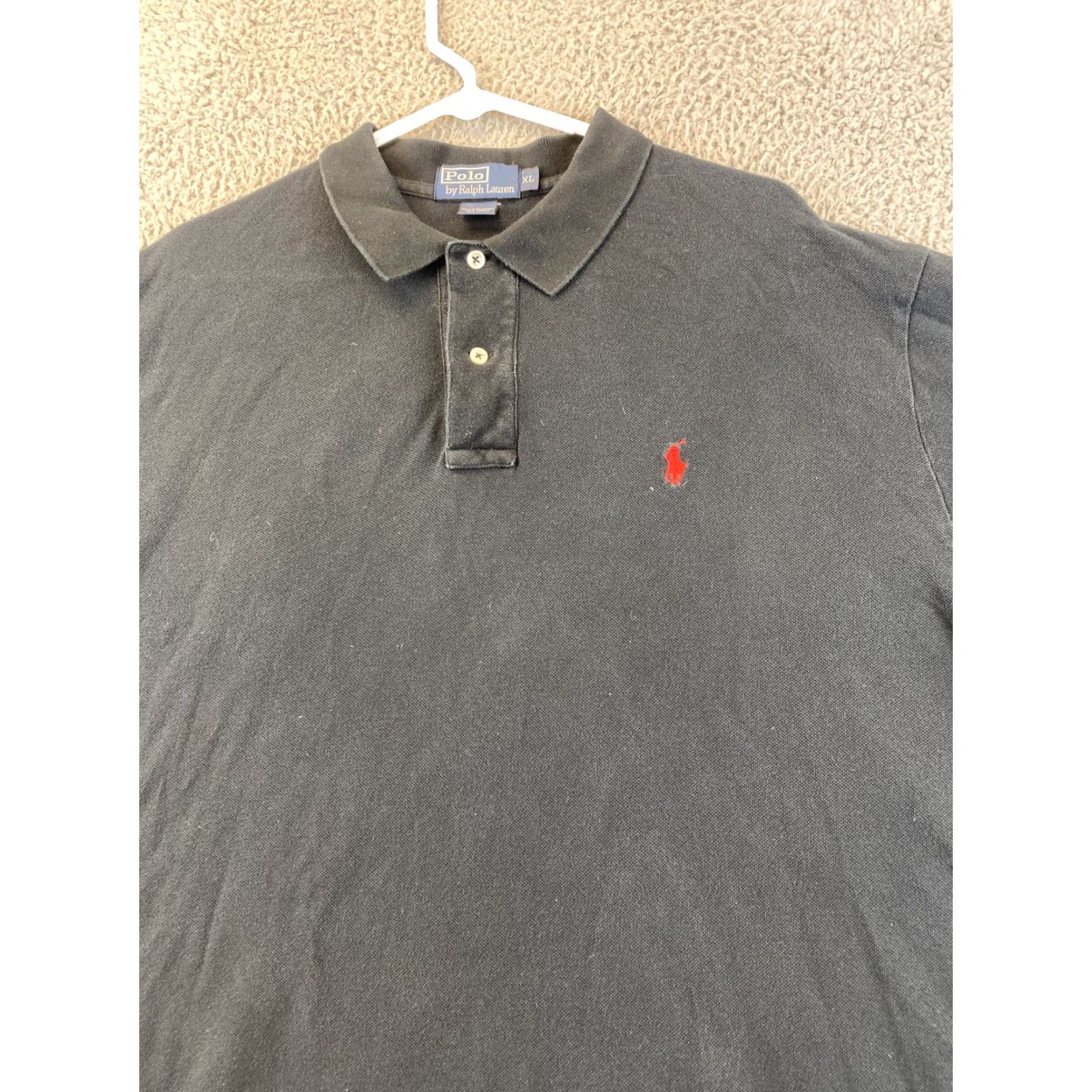 Polo Ralph Lauren Polo Ralph Lauren Men’s Shirt XL Black 1/4 Button Pullover Long Sleeve Mock Neck Solid Knit Cotton Logo Polo Pullover American Classic Style Size US XL / EU 56 / 4 - 2 Thumbnail