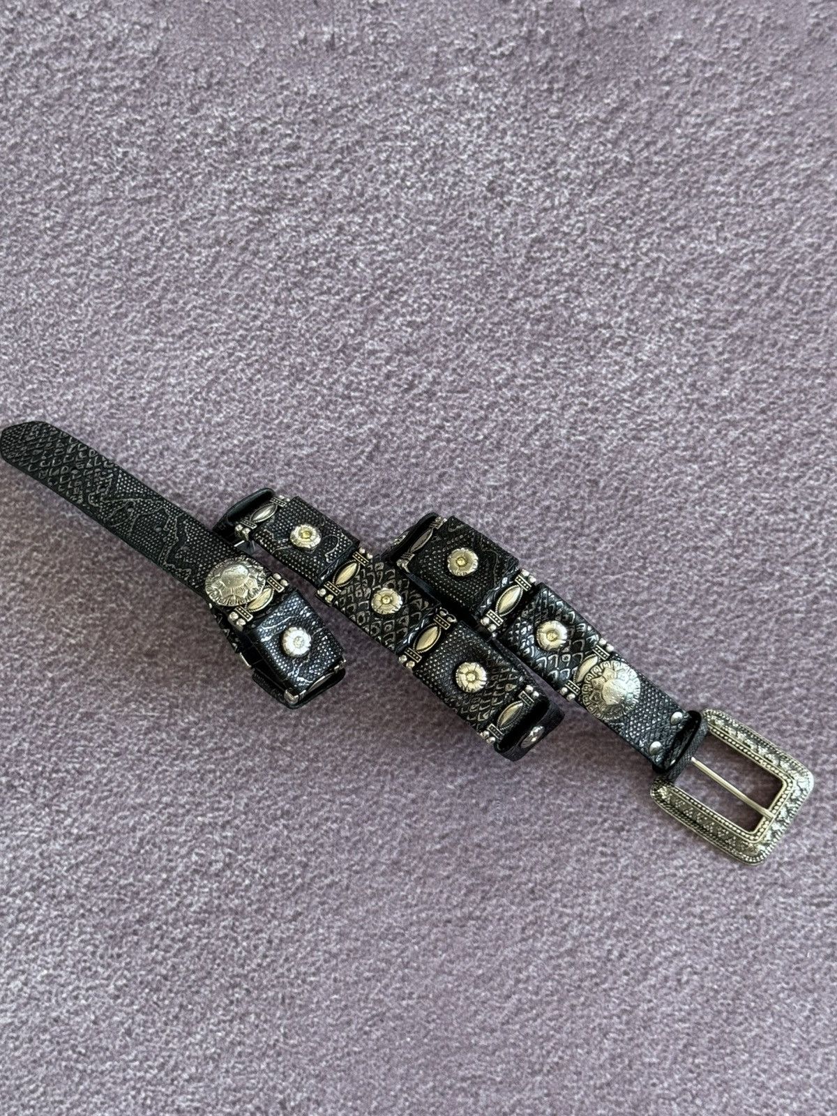 Japanese Brand Vintage Y2K Metal Belt Punk Emo Goth Japanese Style Black Size ONE SIZE - 1 Thumbnail