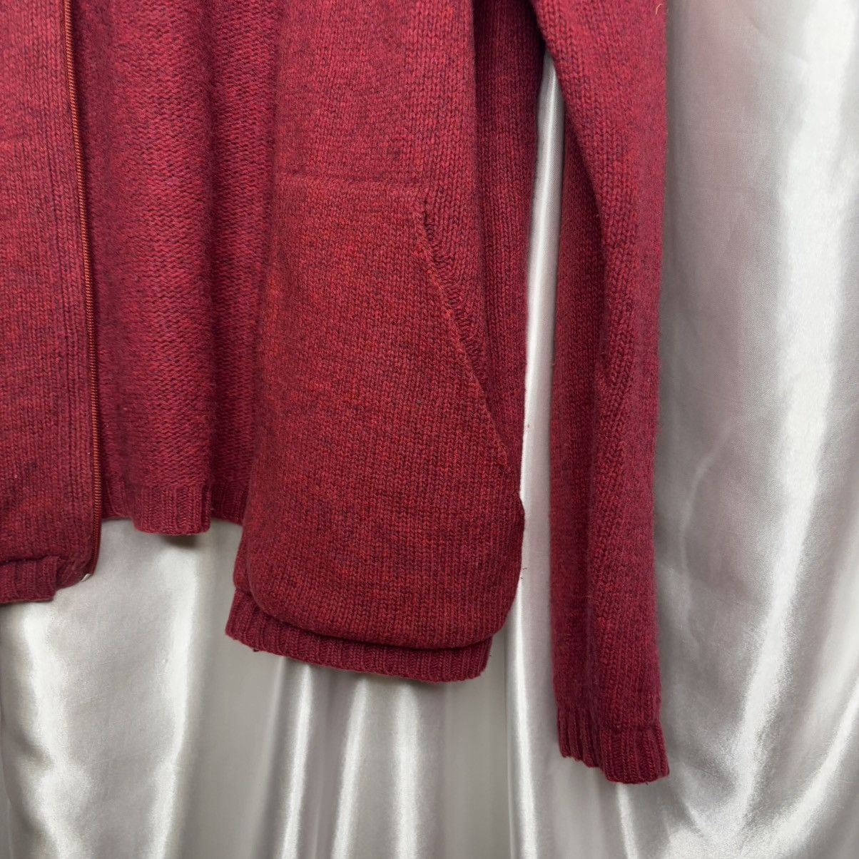 Dolce & Gabbana × Vintage vintage d&g sweater zip woolen burgundy Dolce & Gabbana Size M / US 6-8 / IT 42-44 - 16 Thumbnail