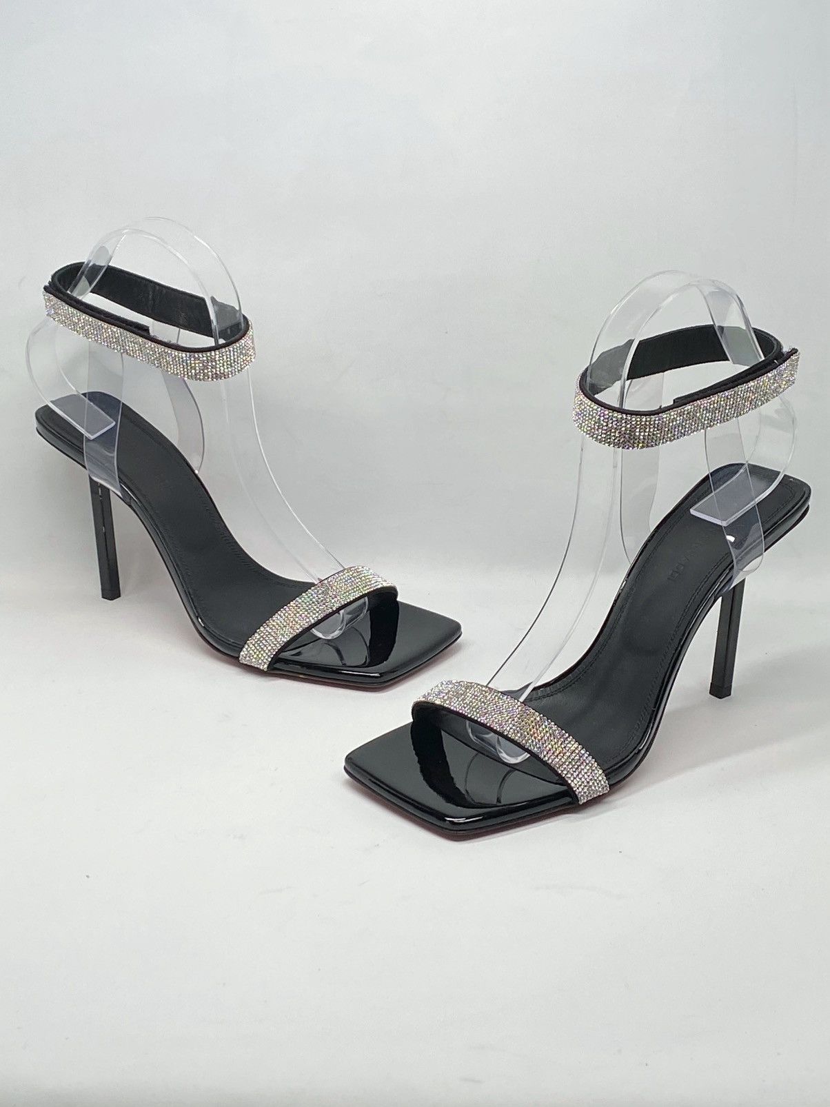 Amina Muaddi Amina Muaddi Rih 95mm crystal-embellished sandals size 36.5 Size US 6.5 / IT 36.5 - 4 Thumbnail