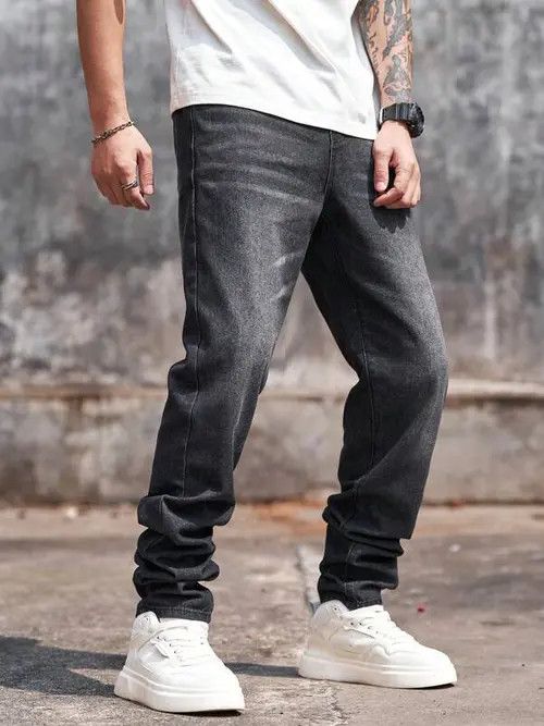 Jean TRAP rap hip hop washed skinny jeans Size US 32 / EU 48 - 2 Thumbnail