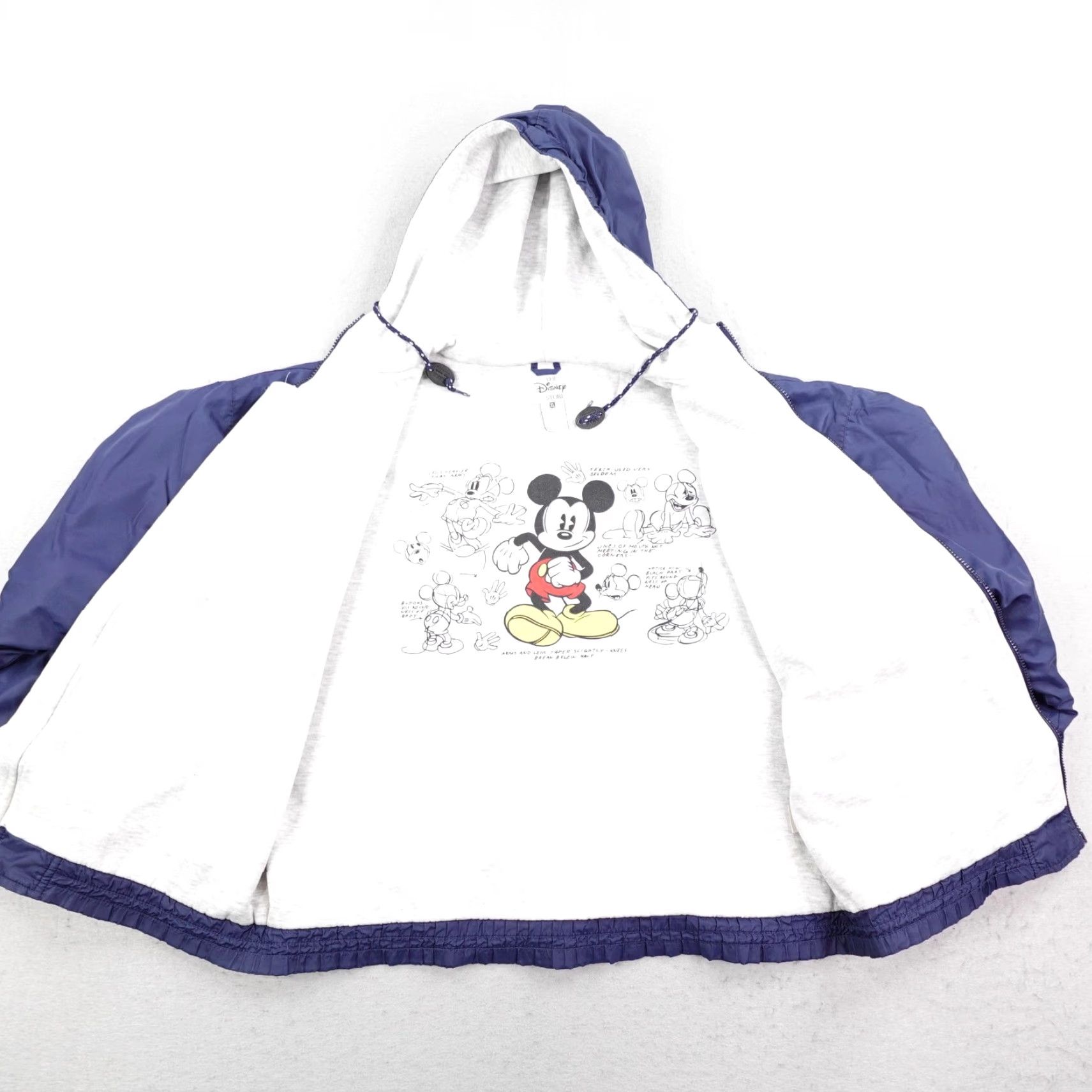 Disney Vintage Disney Jacket Mens XL Blue Mickey Mouse Windbreaker Coat Full Zip Up Y2K Size US XL / EU 56 / 4 - 7 Thumbnail