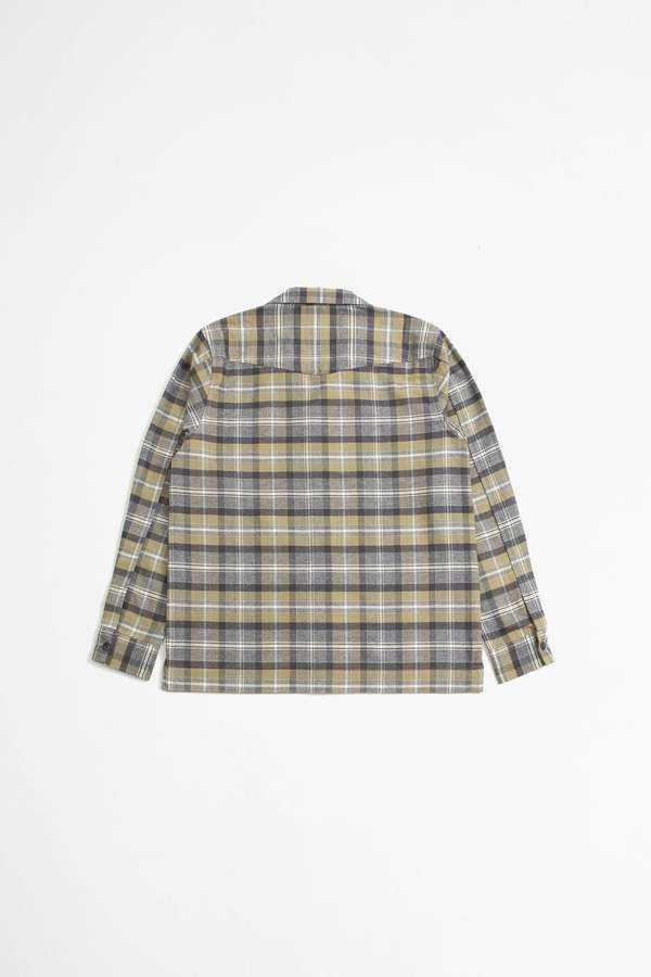 Officine Generale o1mle1025 Jude Marbled Soft Cotton Overshirt in Multicloor Size US M / EU 48-50 / 2 - 2 Thumbnail