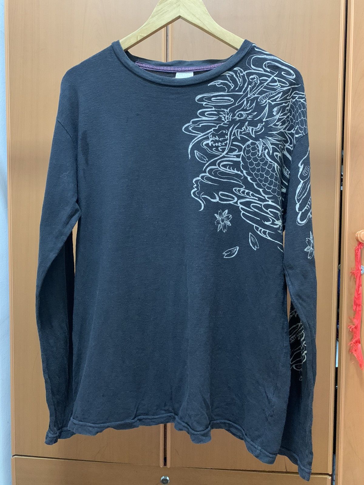 If Six Was Nine Sukajan Dragon Traditional Design Ifsixwasnine Longsleeve Size US XXL / EU 58 / 5 - 1 Thumbnail