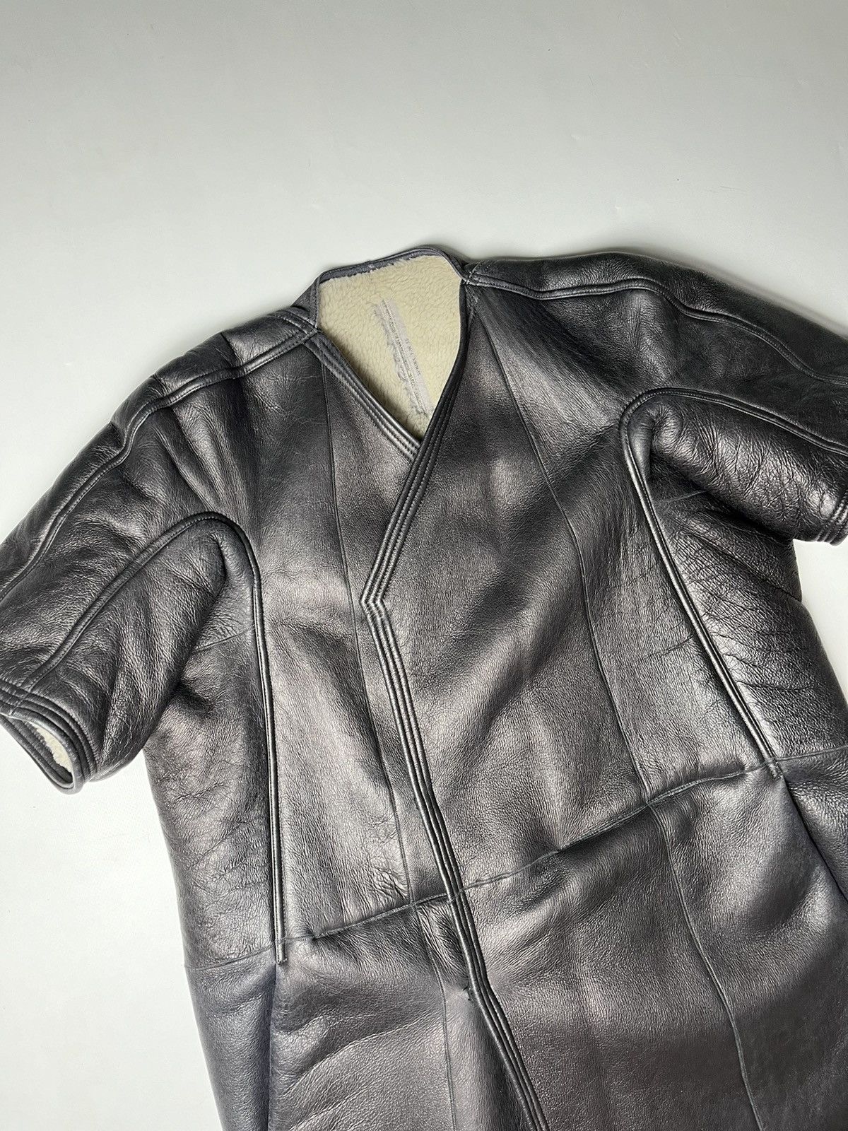 Rick Owens Rick Owen’s Sphinx F/W 15 Leather Jacket Size M / US 6-8 / IT 42-44 - 9 Thumbnail
