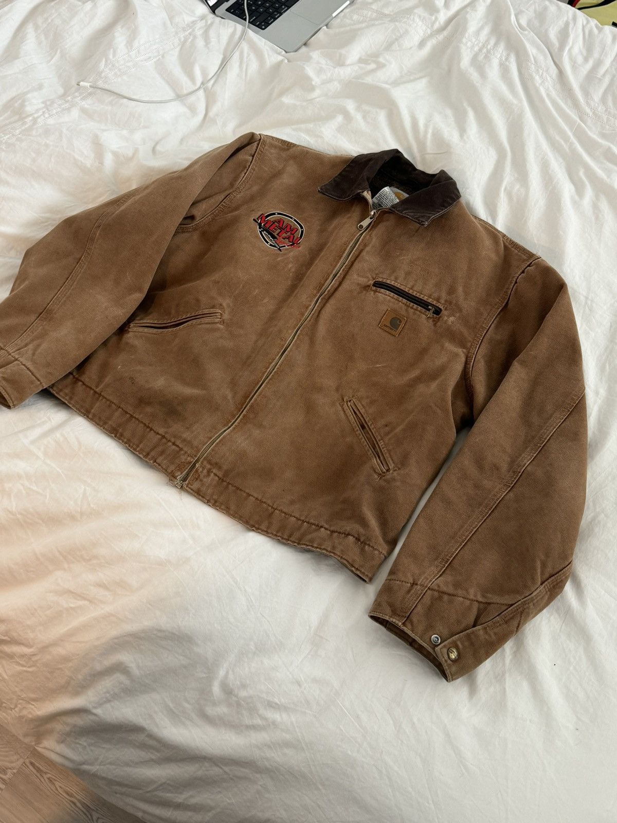 Image of Carhartt Detroit Jacket 2008 in Brown, Men's (Size XL)