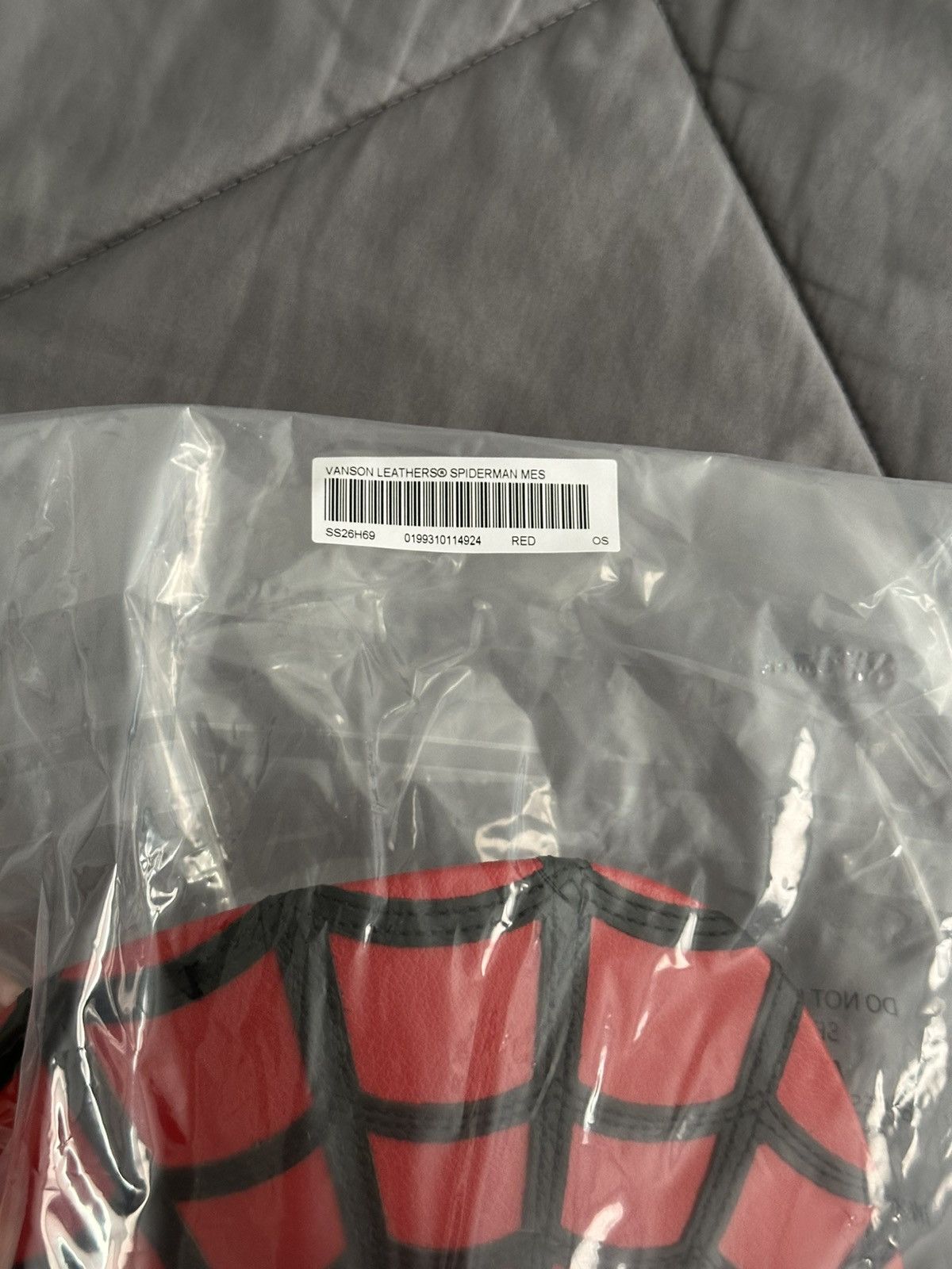 Supreme × Vanson Leathers Supreme Vanson Leathers Spider-Man Mesh Back 6-Panel Red Size ONE SIZE - 3 Thumbnail