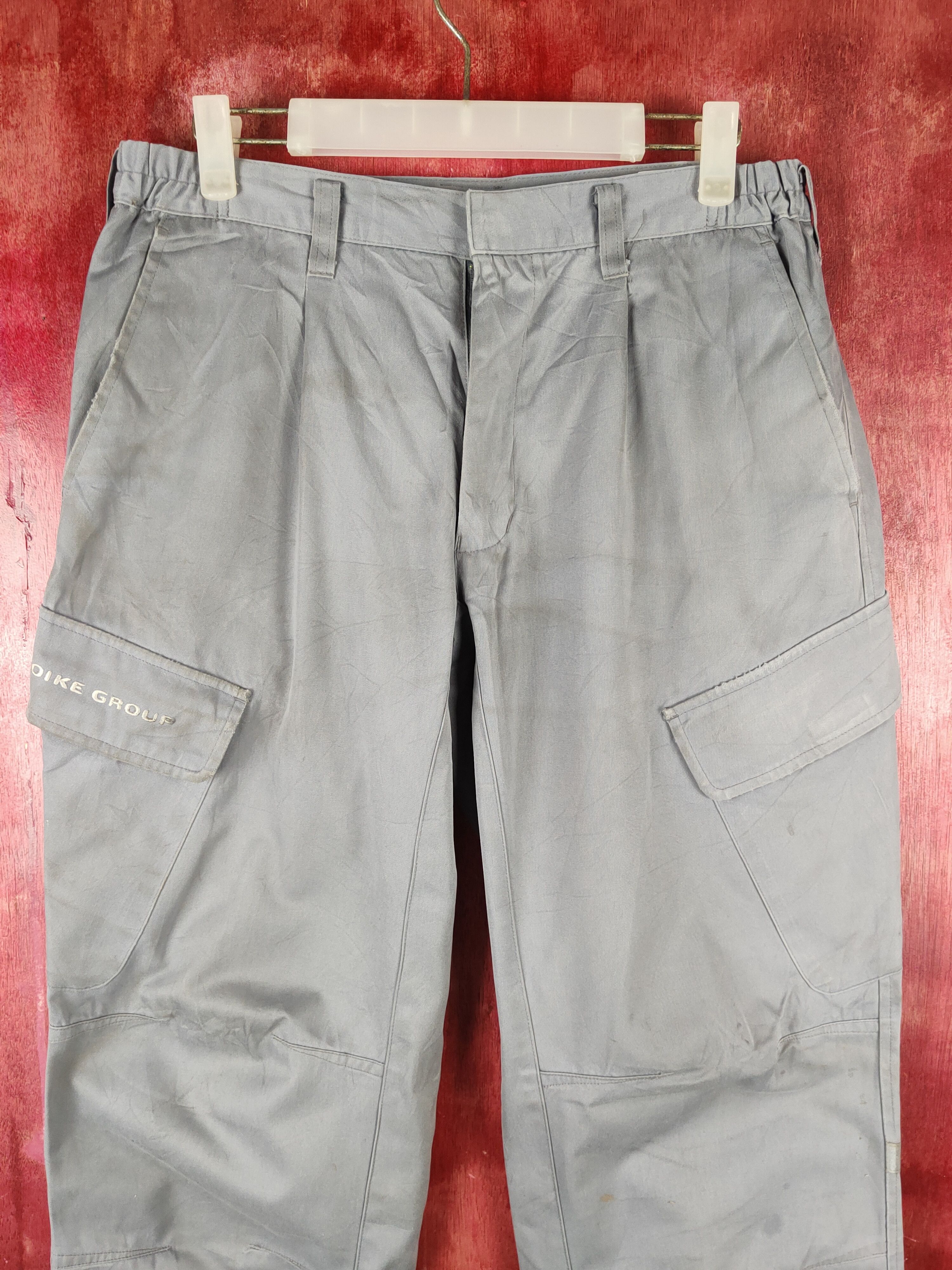 Japanese Brand Konoike Group Gray Multipocket Tactical Cargo Pants #S2325 Size US 30 / EU 46 - 2 Thumbnail