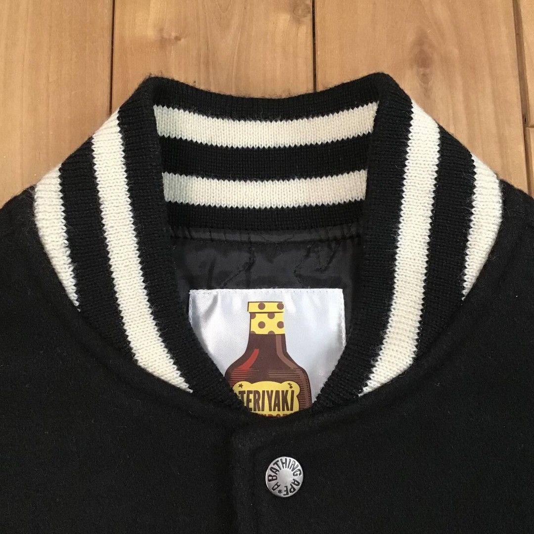 Bape × Nigo BAPE TERIYAKI BOYS leather sleeve varsity jacket Kanye NIGO Size US S / EU 44-46 / 1 - 6 Thumbnail