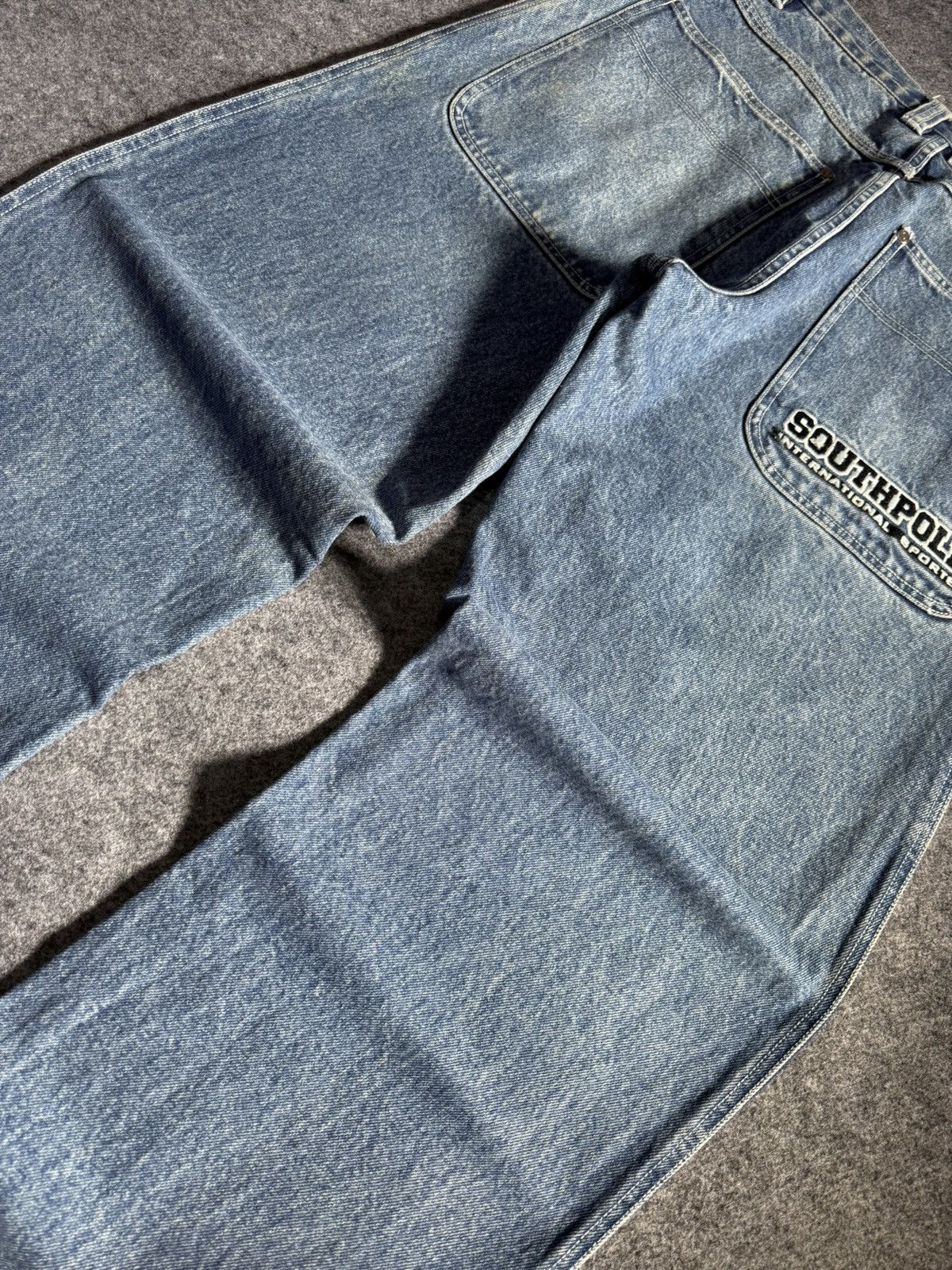 Vintage South Pole Massive Baggy Embroidered Rap Skate Y2k Jeans Size US 32 / EU 48 - 7 Thumbnail