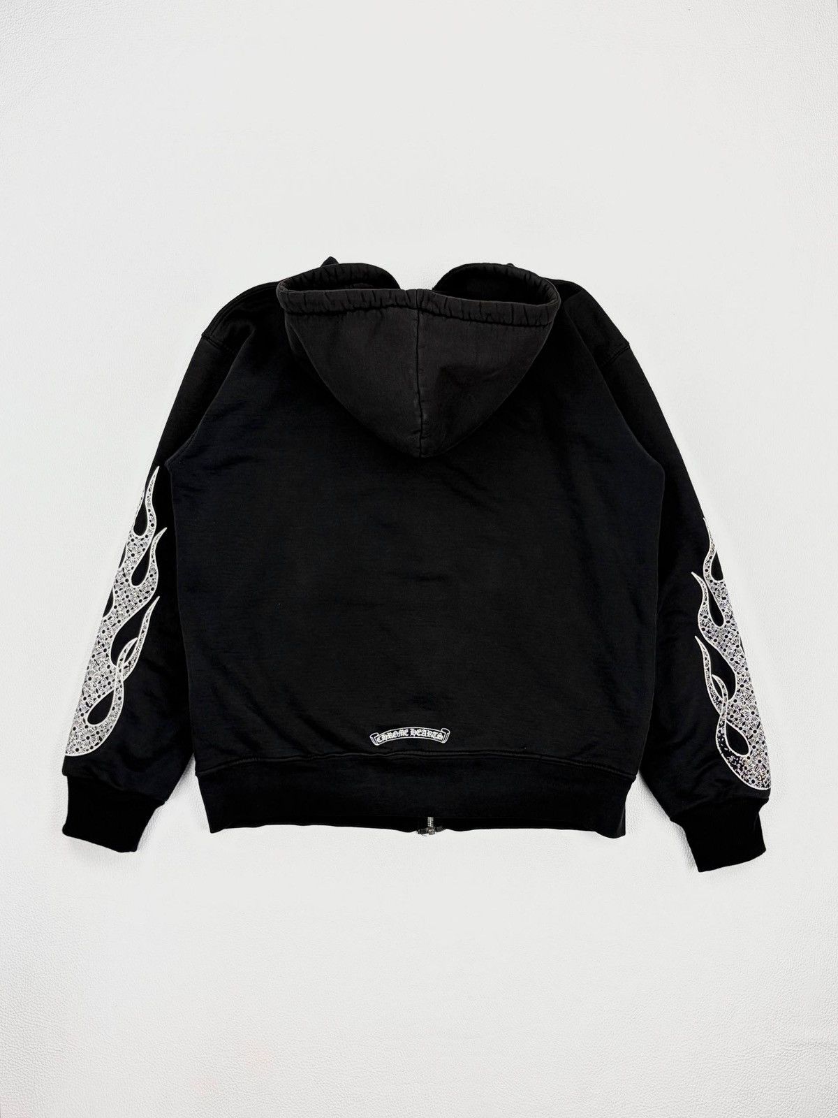 Chrome Hearts Vintage Chrome Hearts Flame Termal Zip hoodie M size Size US M / EU 48-50 / 2 - 2 Thumbnail