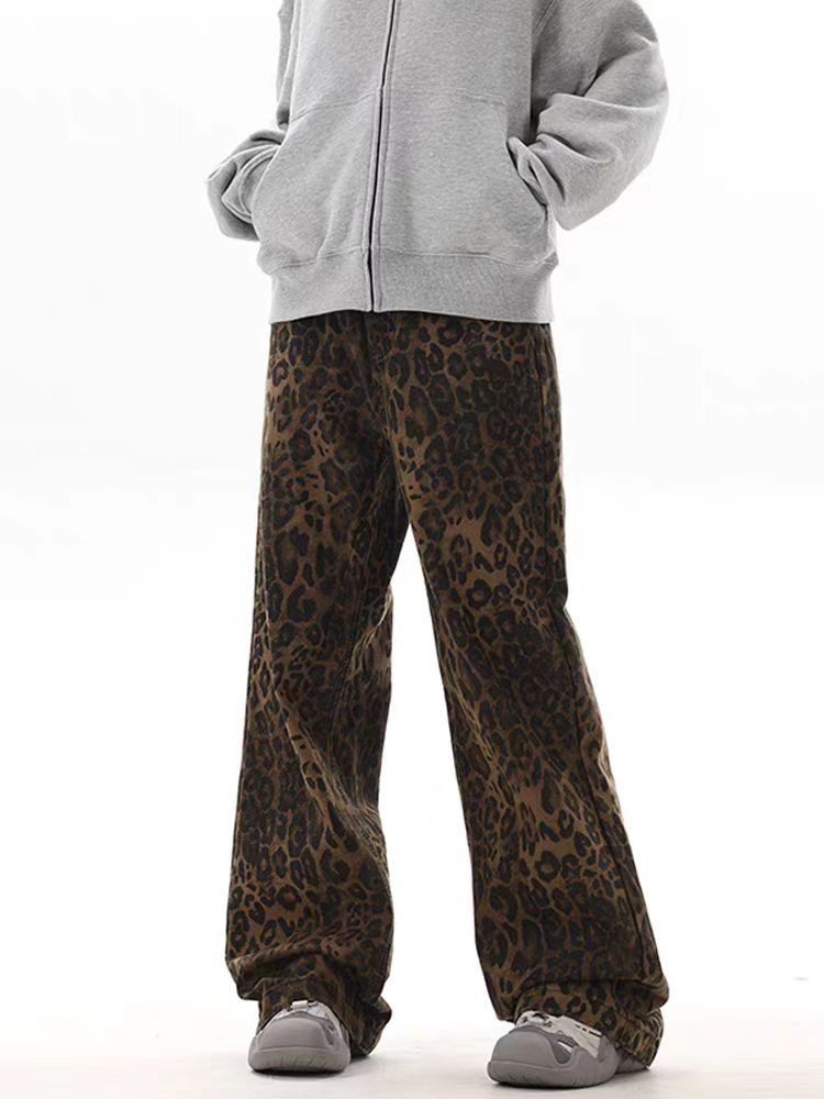 Japanese Brand × Jean Street Dance Hip Hop Vintage Leopard Print Casual Jeans Size US 34 / EU 50 - 4 Thumbnail