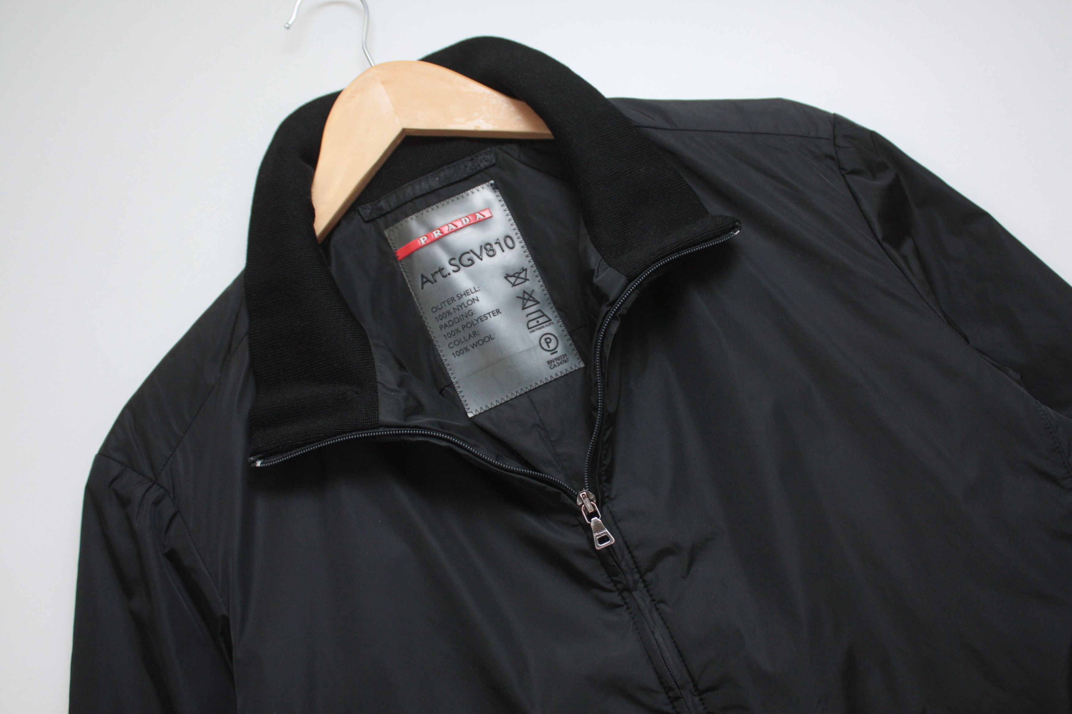 Prada Prada Lightweight Black Nylon Jacket Art.SGV810 Men's 50 Size US M / EU 48-50 / 2 - 4 Thumbnail