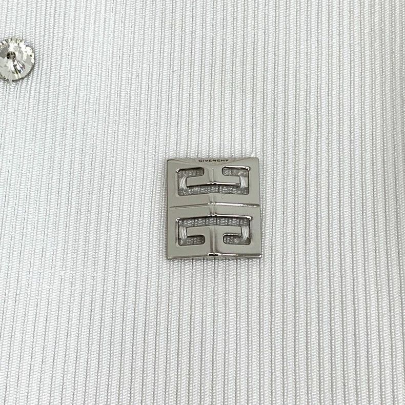 Givenchy Givenchy Givenchy White Sleeveless Knit Top with Rhineston Size M / US 6-8 / IT 42-44 - 5 Thumbnail