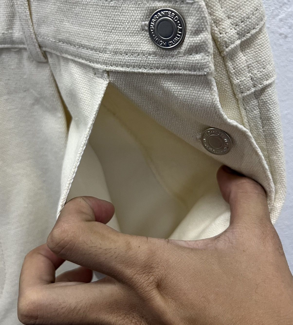 Japanese Brand × Vintage ANGELINA Natural Cotton Overalls – Size M Size US 36 / EU 52 - 9 Thumbnail