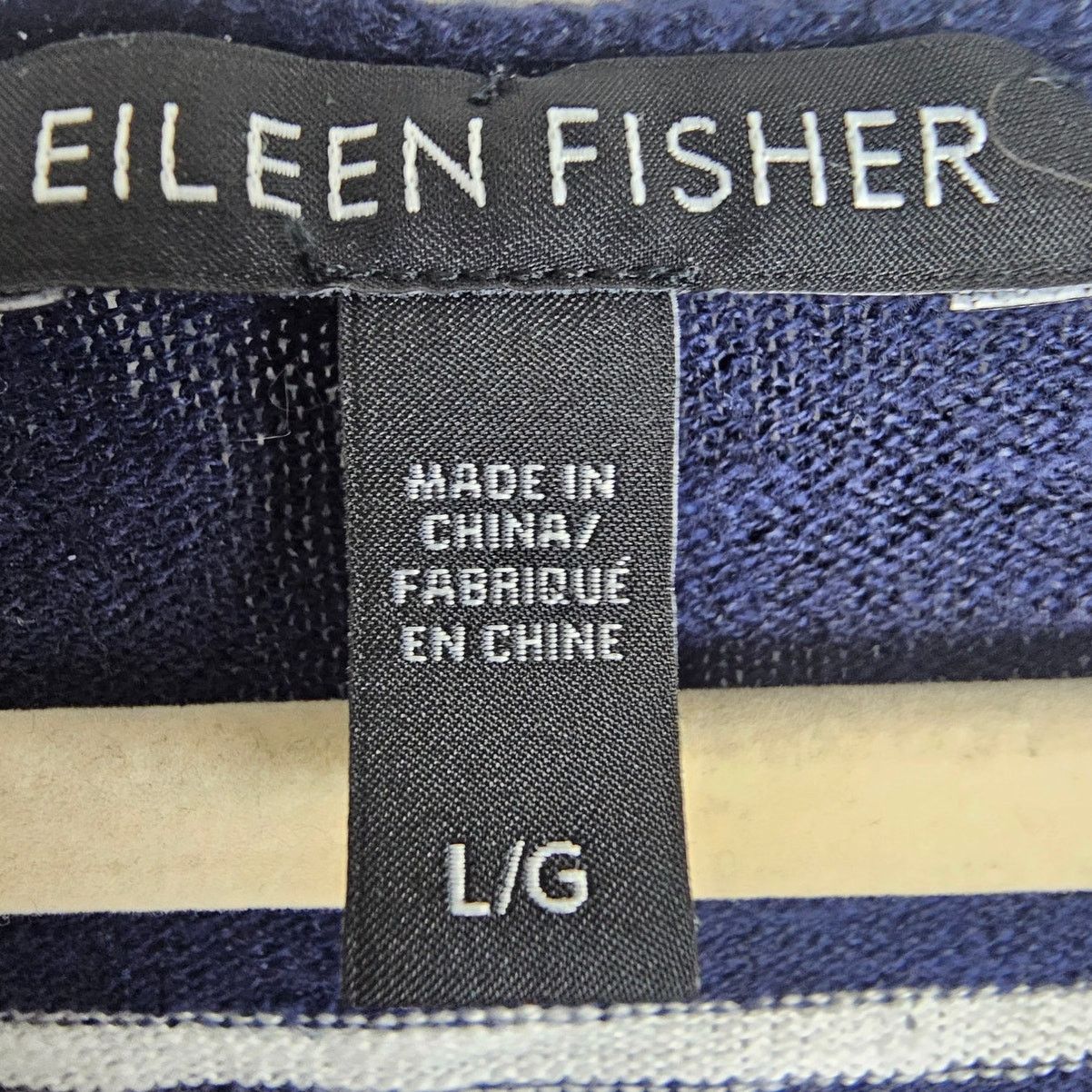 Eileen Fisher Eileen Fisher Womens Striped Linen Cotton Top L Coastal Size L / US 10 / IT 46 - 6 Thumbnail