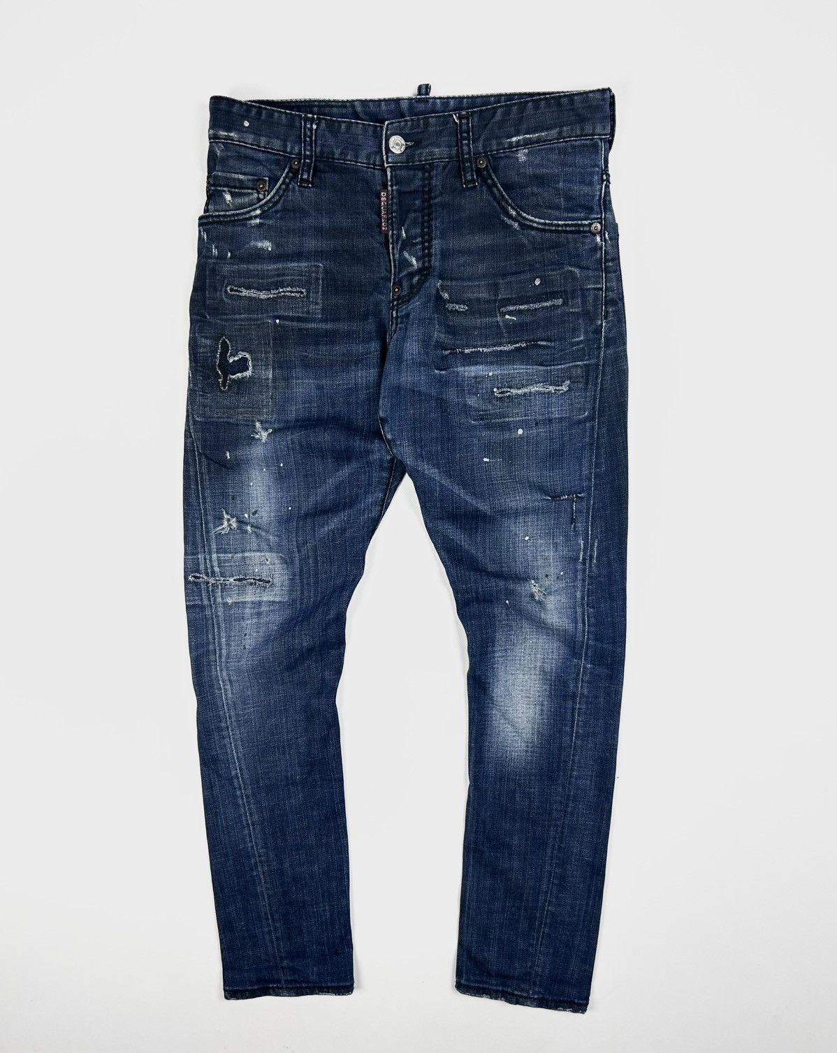 Dsquared2 Luxury Dsquared2 Navy Washed Jeans Made In Italy Size US 29 - 1 Thumbnail