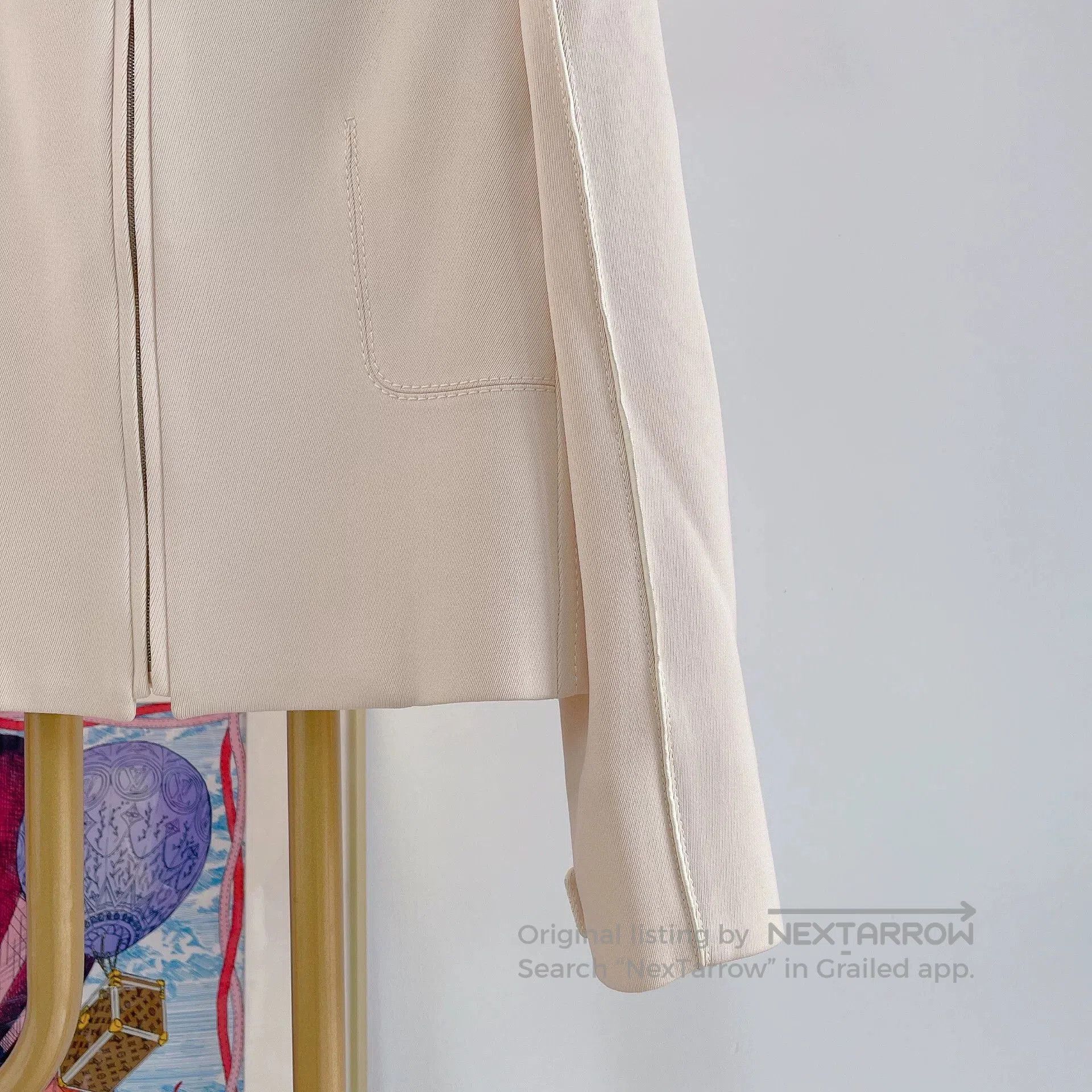 Hermes Hermes Beige Wool Coat Jacket. Size US S / EU 44-46 / 1 - 4 Thumbnail
