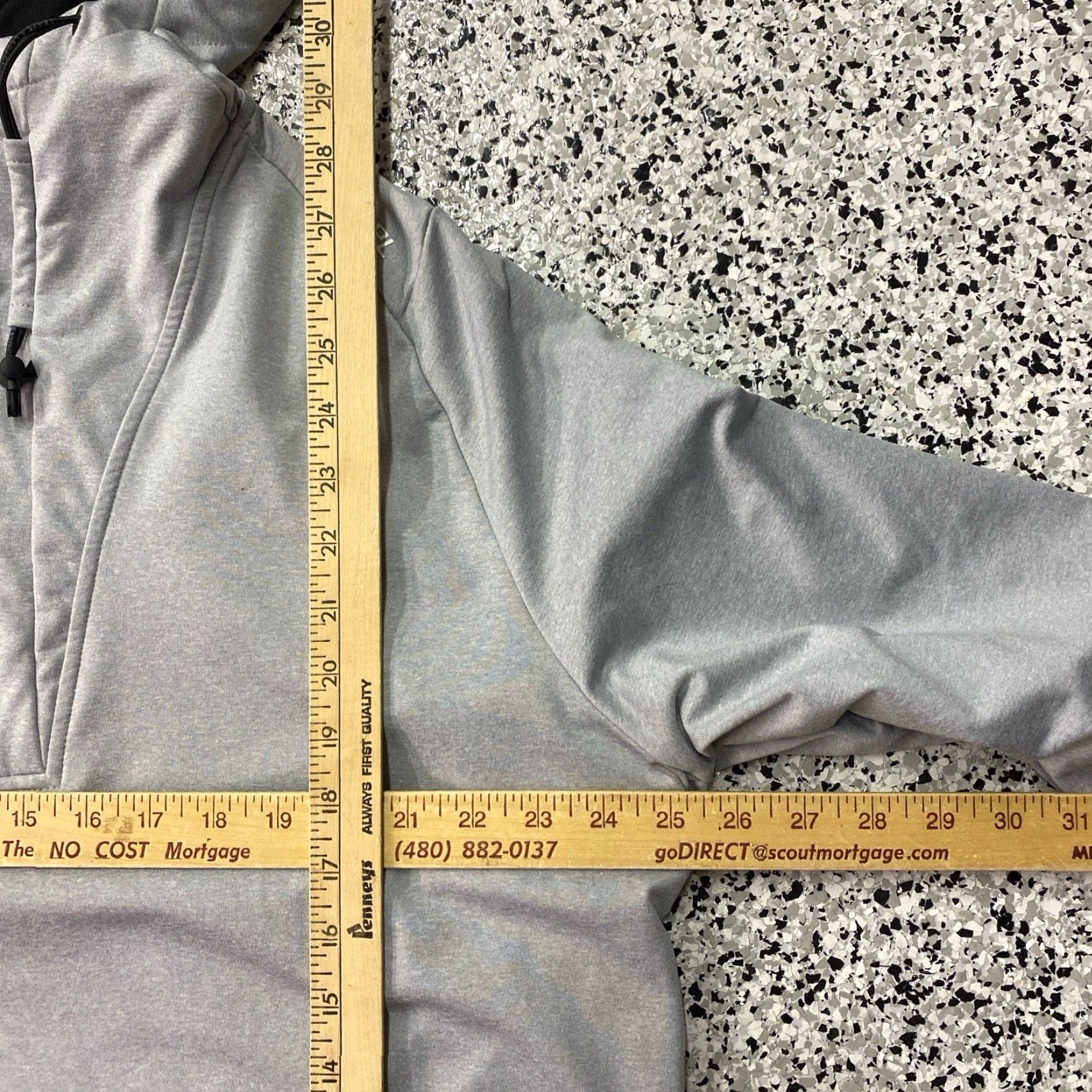 Vintage UNRL Hoodie Quarter Zip Mens XXL Pullover Activewear Tech Grey Size US XXL / EU 58 / 5 - 4 Thumbnail