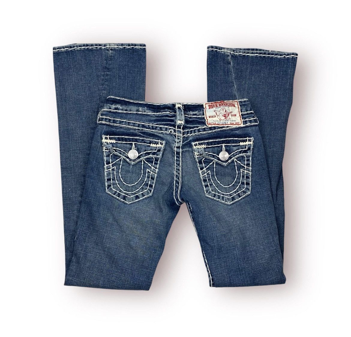 True Religion × Vintage True Religion Jeans White Stitch Denim Y2K