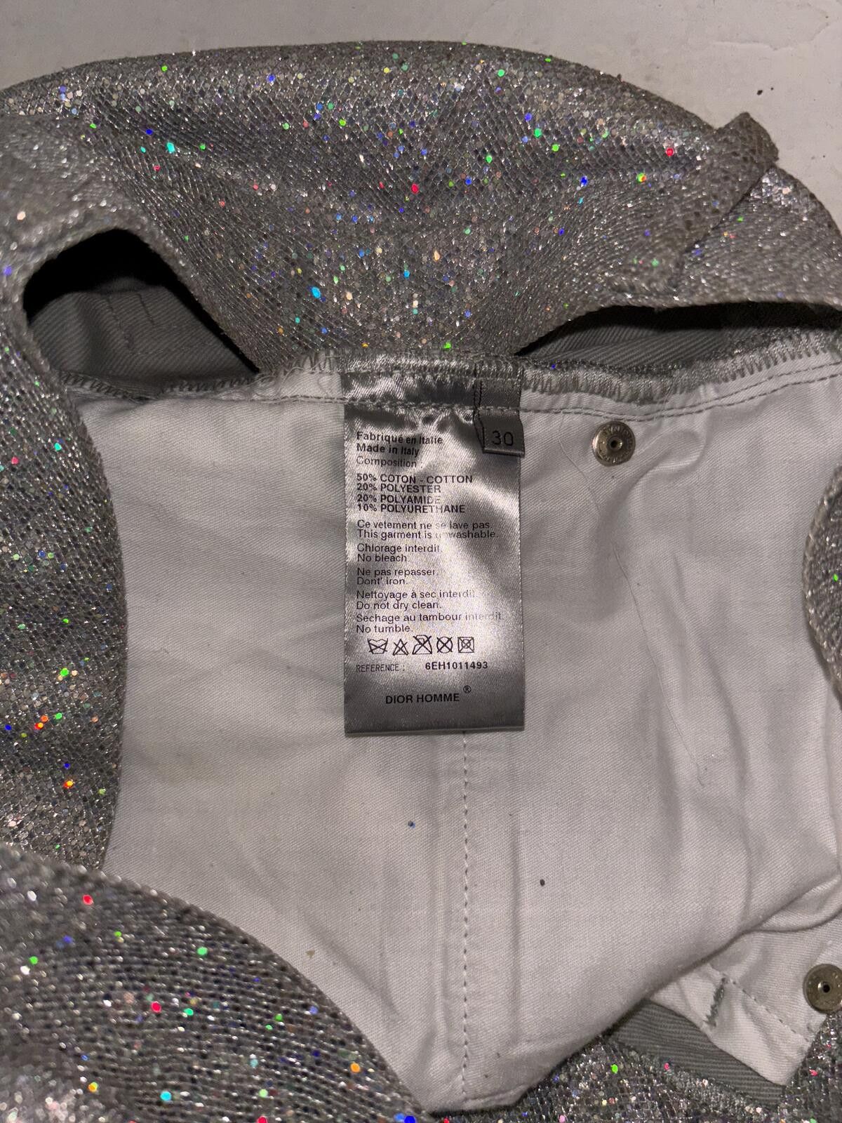 Dior Dior Homme SS06 Glitter Jeans Size US 31 - 8 Thumbnail