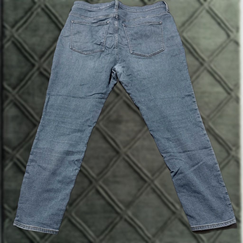 J.Crew J. Crew Jeans Blue Denim Mid Rise Skinny Zip Fly 32 Womens Crop Distressed Pockets - 32 Size 24" / US 00 / IT 34 - 1 Thumbnail
