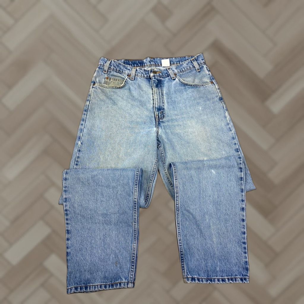 Levi's VINTAGE Levi's 550 Jeans Men's 34x29 Relaxed Fit Orange Tab Grunge 90s Style Straight, 34 Waist, Inseam 29, Regular, Orange, Mens Size US 34 / EU 50 - 1 Thumbnail