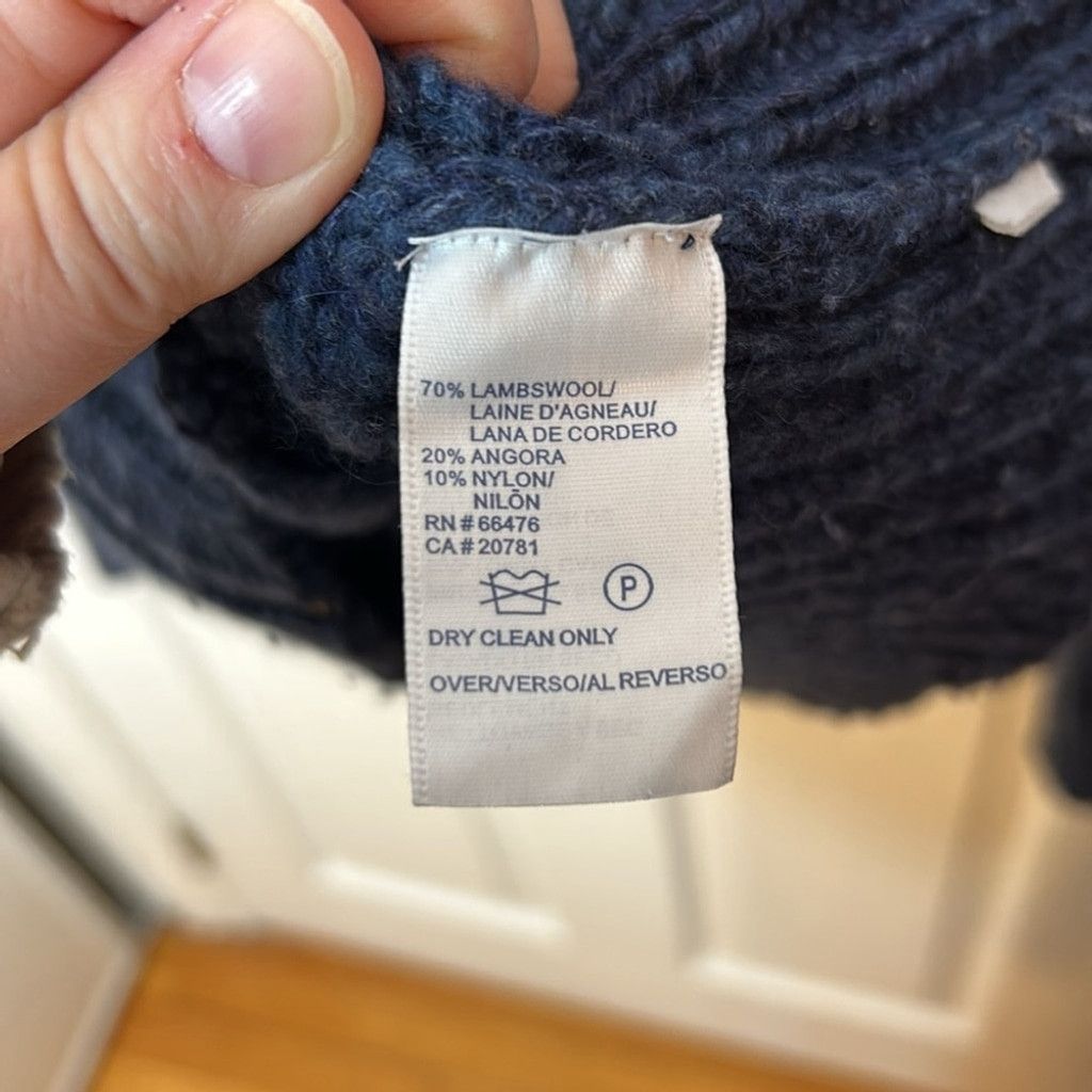 Tommy Hilfiger Tommy Hilfiger angora and lambswool blue zip Sweater large Size L / US 10 / IT 46 - 6 Thumbnail