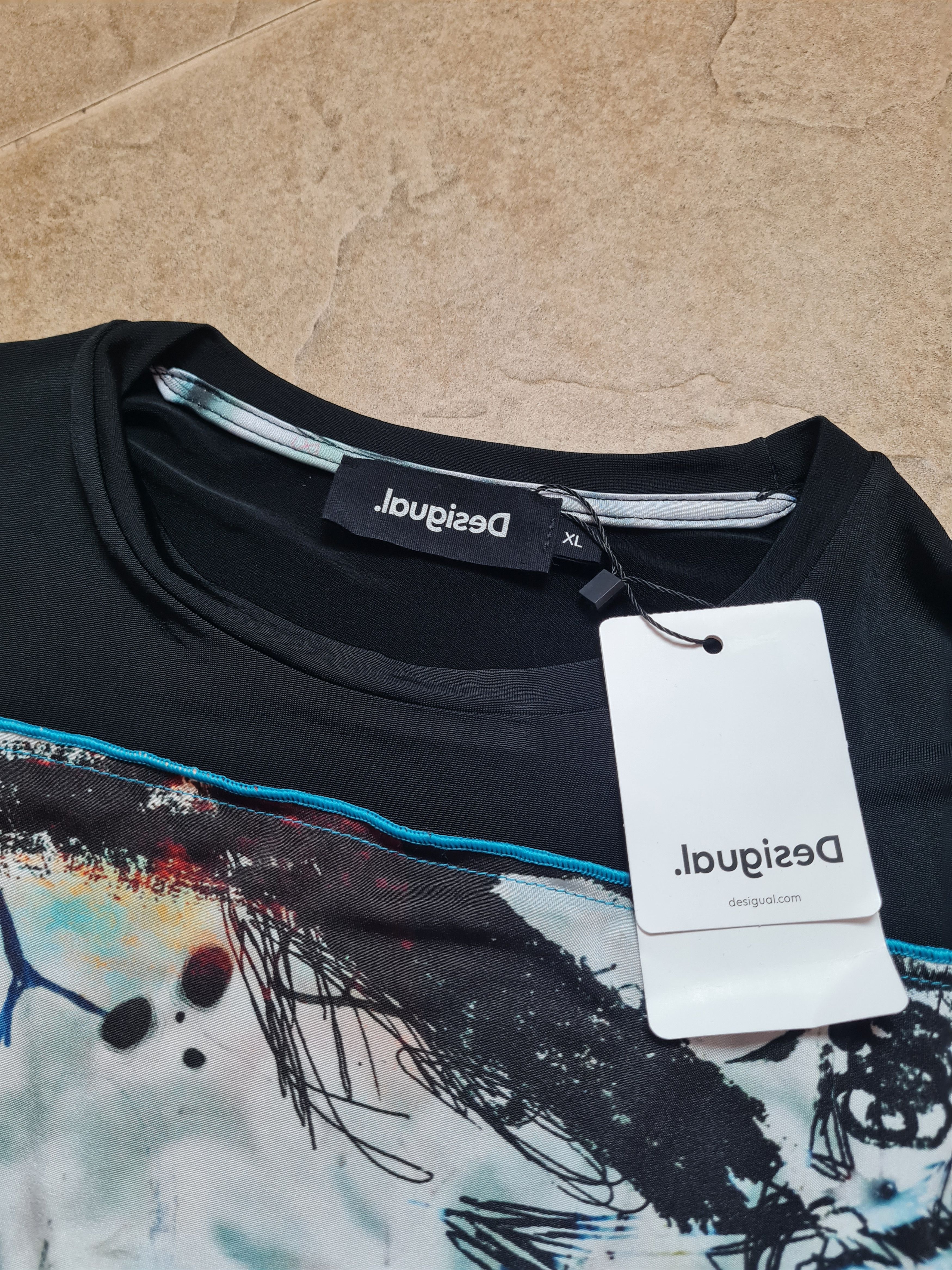 Desigual Womens Arty patchwork T-shirt Desigual Multicolor Size Xl Size XL / US 12-14 / IT 48-50 - 11 Thumbnail