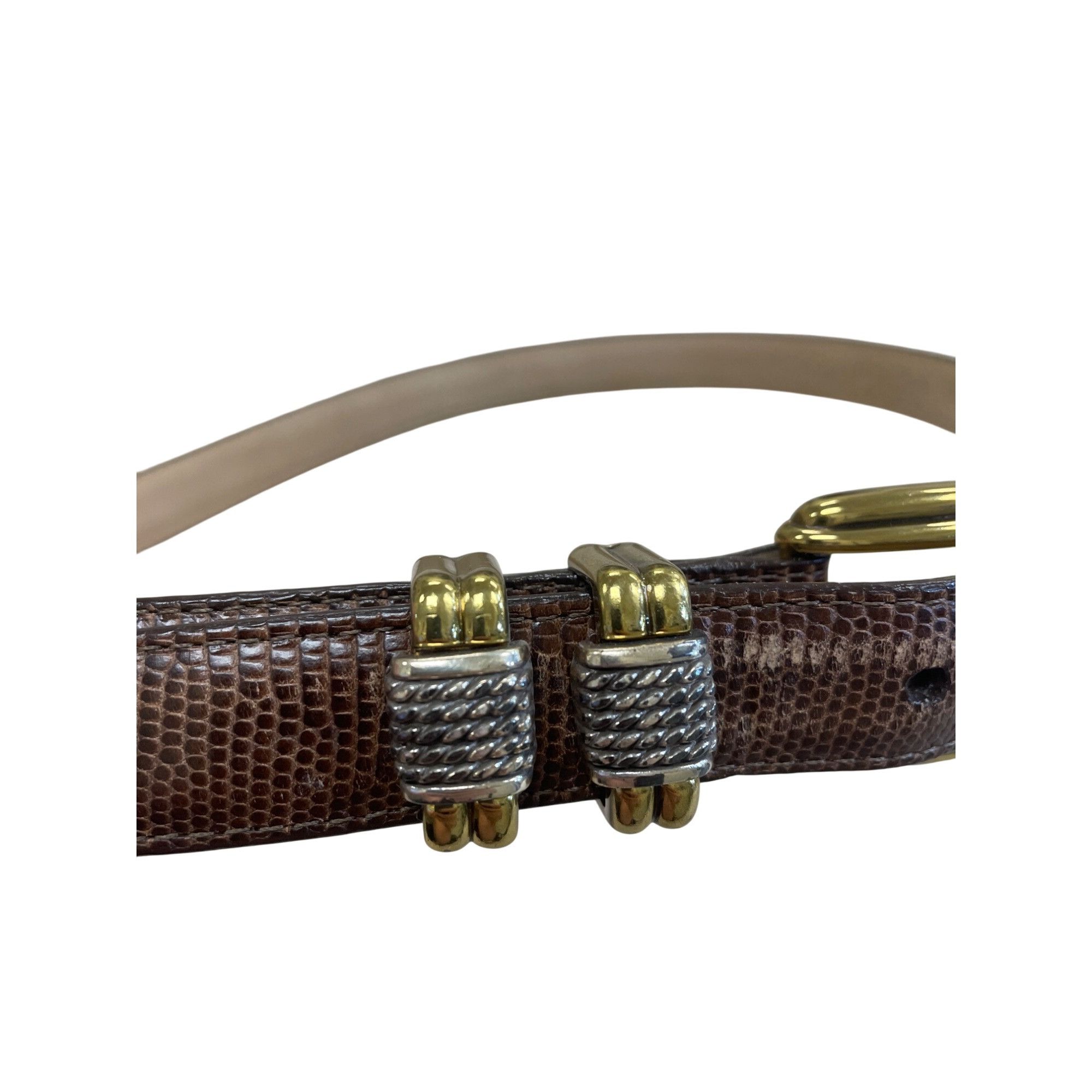 Brighton Brighton Womens Brown Leather Belt buckle accented Size M/30 Size ONE SIZE - 6 Thumbnail