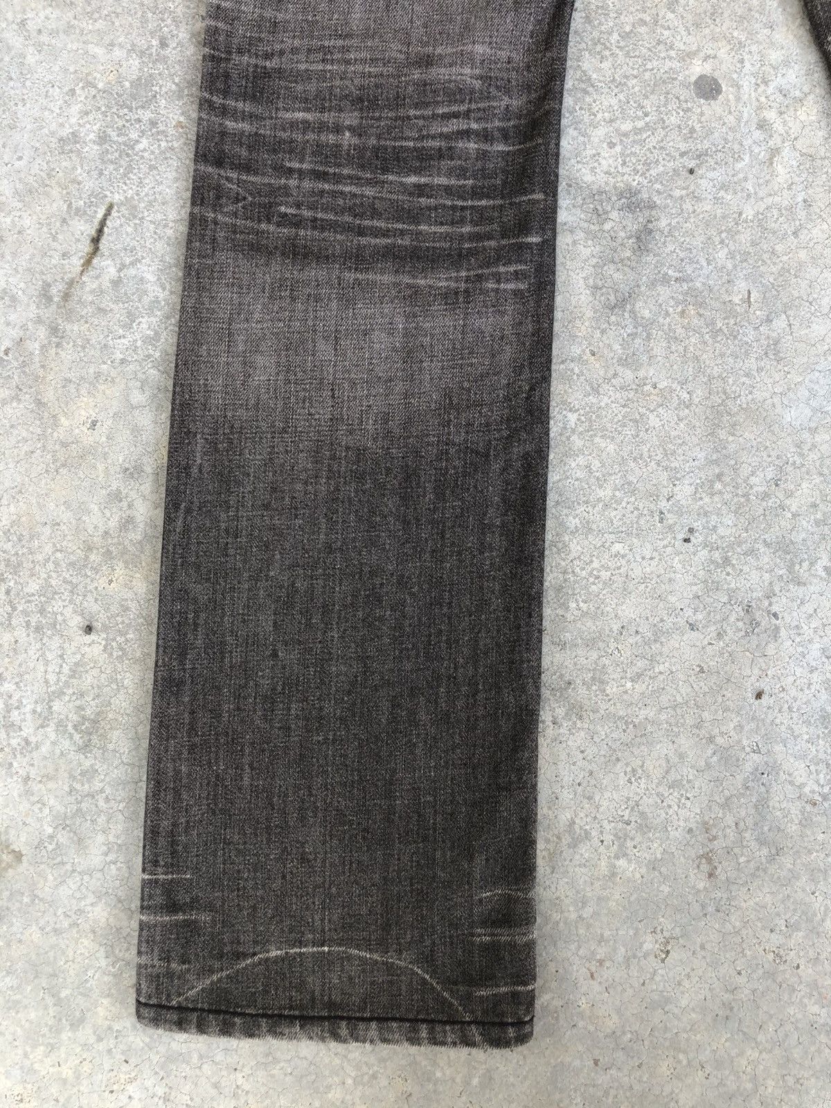 If Six Was Nine Japanese Nicole Club Flared Jeans Snake Skin Distressed Size US 32 / EU 48 - 11 Thumbnail