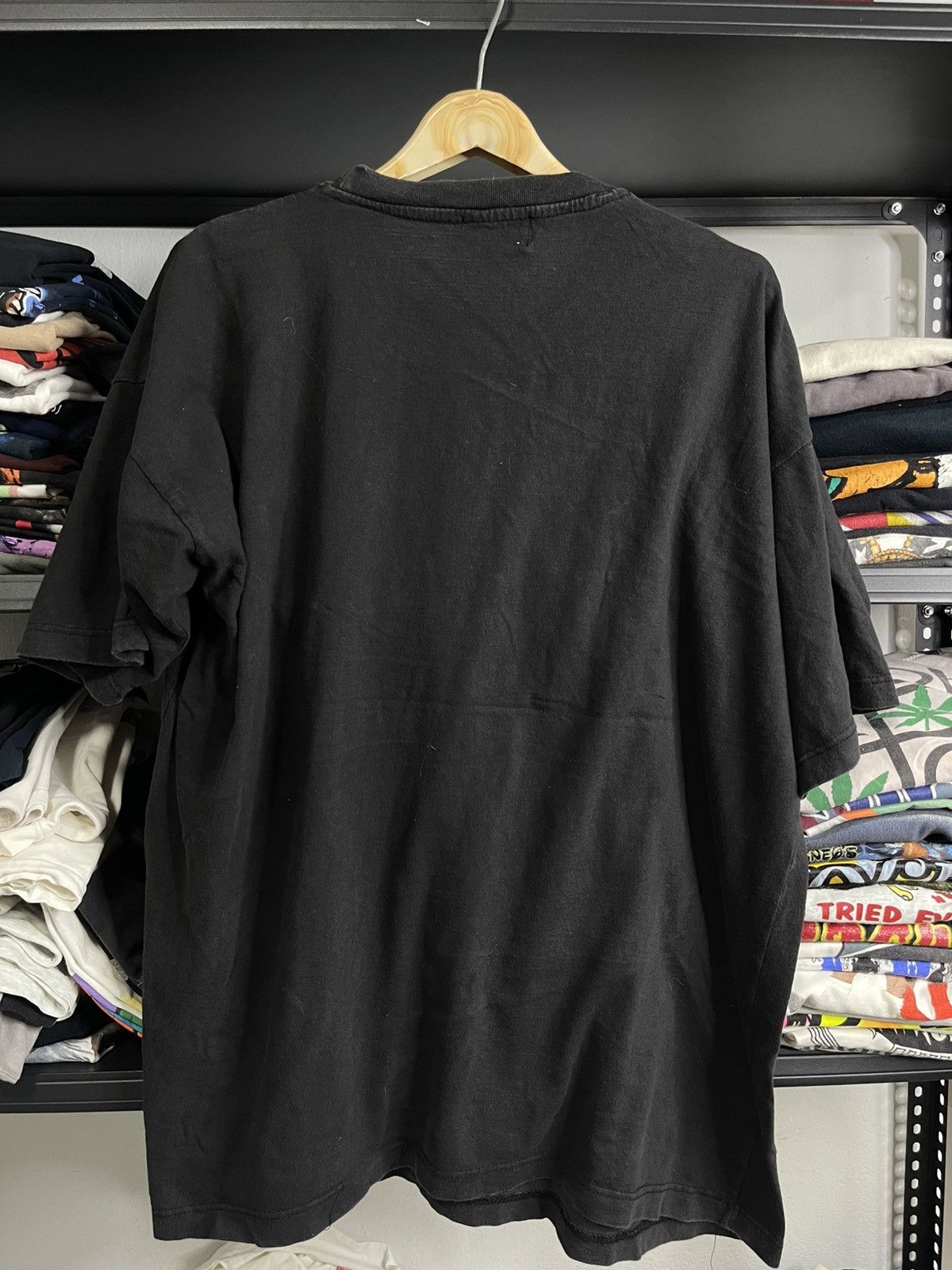 Band Tees Vintage MZ412 Burning the temple of god Black Industrial Tee Size US XL / EU 56 / 4 - 2 Thumbnail