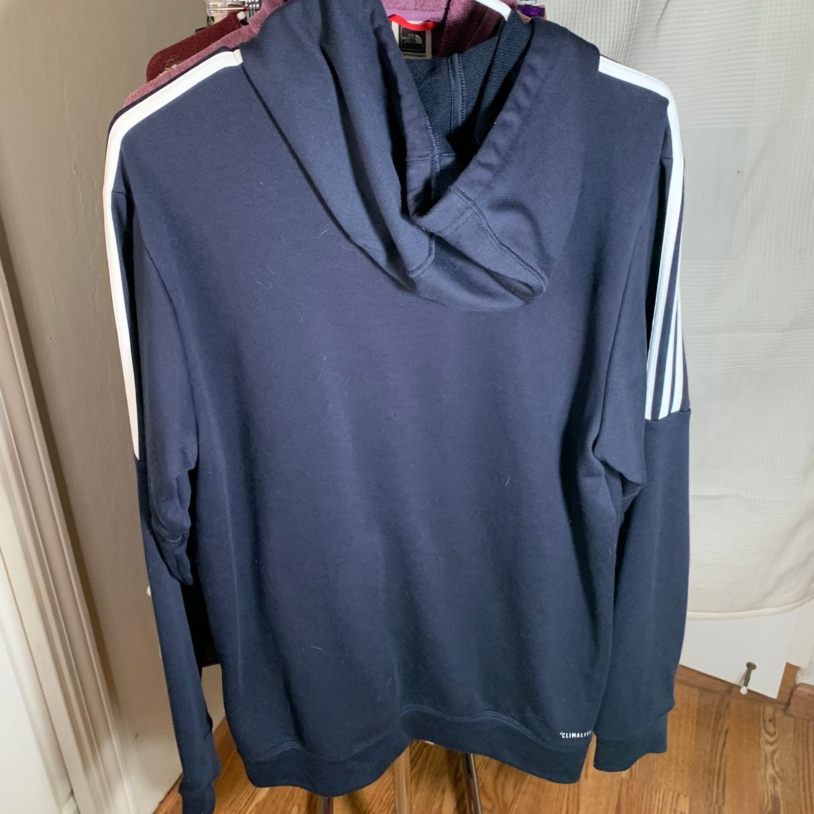 Adidas Adidas Men's Blue Hoodie SIze L Size US L / EU 52-54 / 3 - 2 Thumbnail