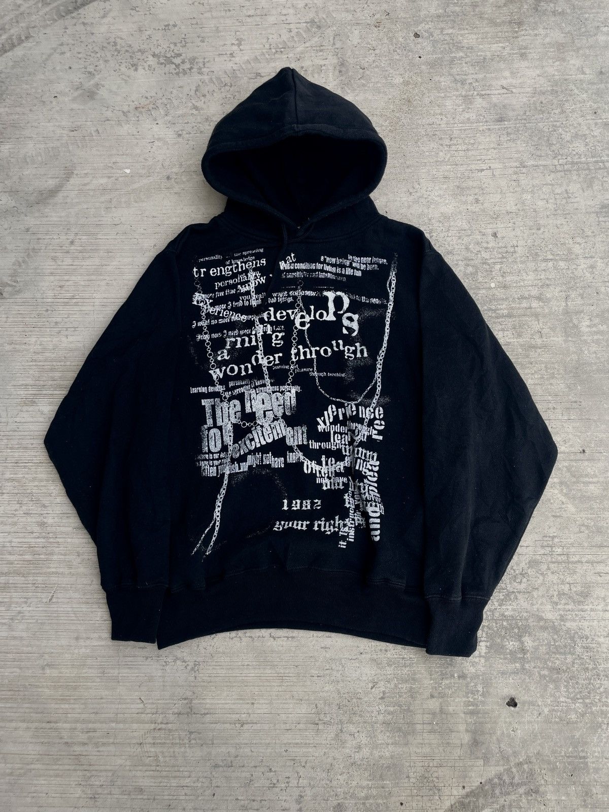 Japanese Brand 2000s japanese beaumont carr poem hoodie archive punk vkei Size US M / EU 48-50 / 2 - 1 Thumbnail