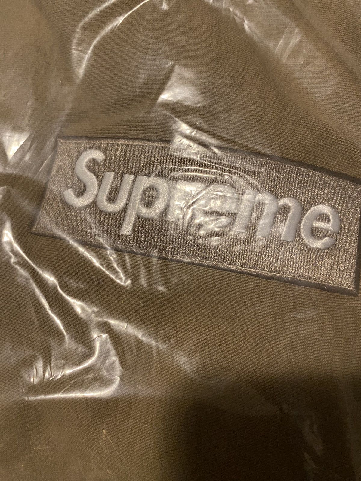 Supreme Supreme Box Logo Hooded Sweatshirt Dark Sand XL (FW23) Size US XL / EU 56 / 4 - 4 Thumbnail