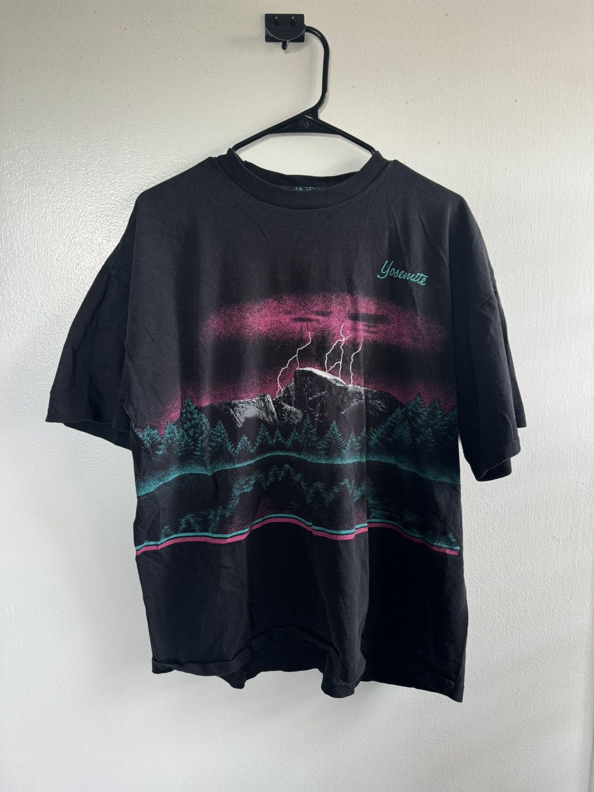 Habitat Black vintage 90s Habitat Yosemite National Park t-shirt tee Size US L / EU 52-54 / 3 - 1 Thumbnail