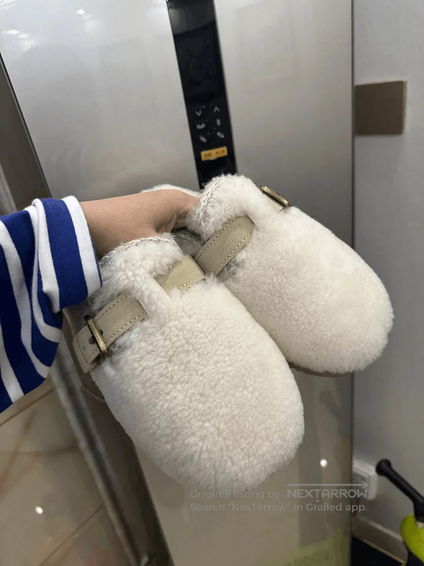 Mou Comfortable Mou Fur Slippers Size 38. Size US 7 / IT 37 - 3 Thumbnail