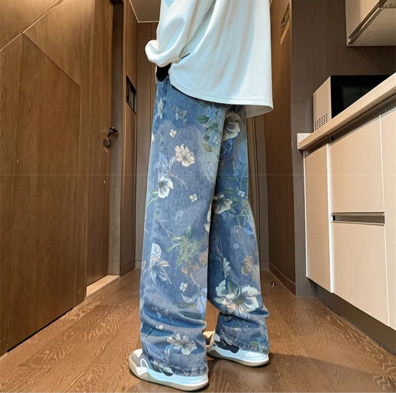 Jean × Vintage Y2k washed faded flared grunge baggy jeans Size US 27 - 4 Thumbnail