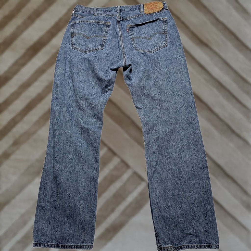Levi's VTG Levi's 501 Original Fit Jeans Men Straight Button Fly Medium Wash 38x32 Blue Denim Straight Leg Five Pocket N/A Size US 38 / EU 54 - 1 Thumbnail