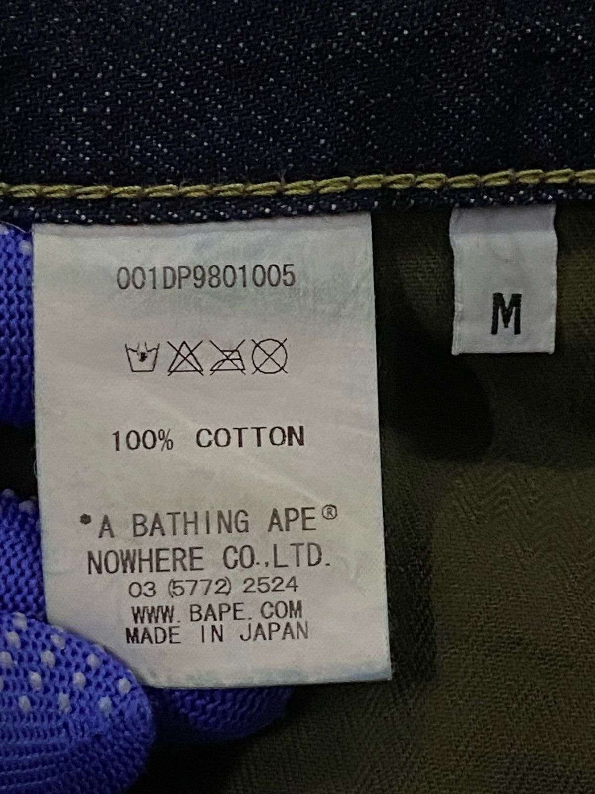 Bape Bapesta Embroidery Logo Denim Pants Size US 35 - 6 Thumbnail