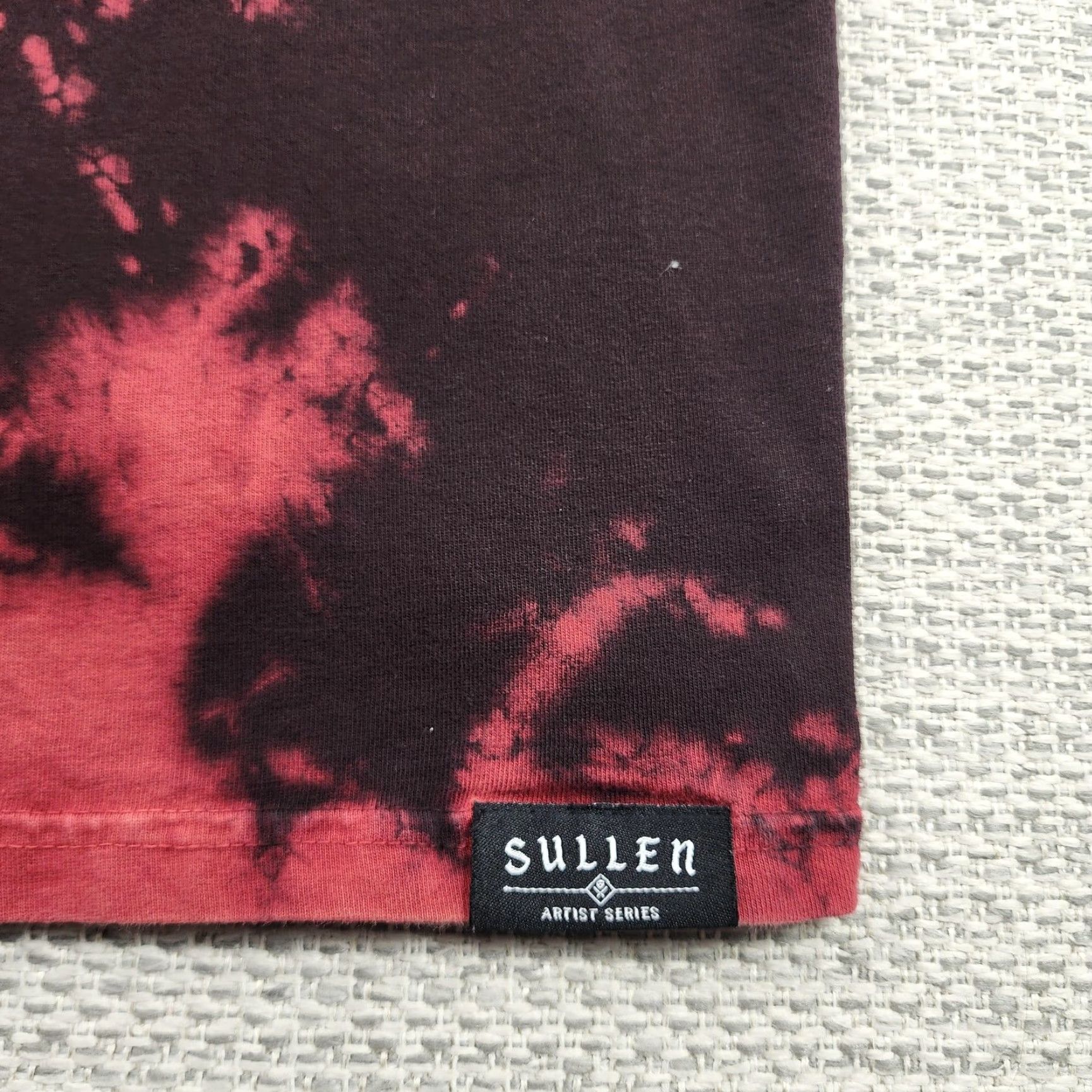 Vintage Sullen Art Collective Shirt Mens Small Red Black Tie Dye Skull Artist Series Size US S / EU 44-46 / 1 - 7 Thumbnail