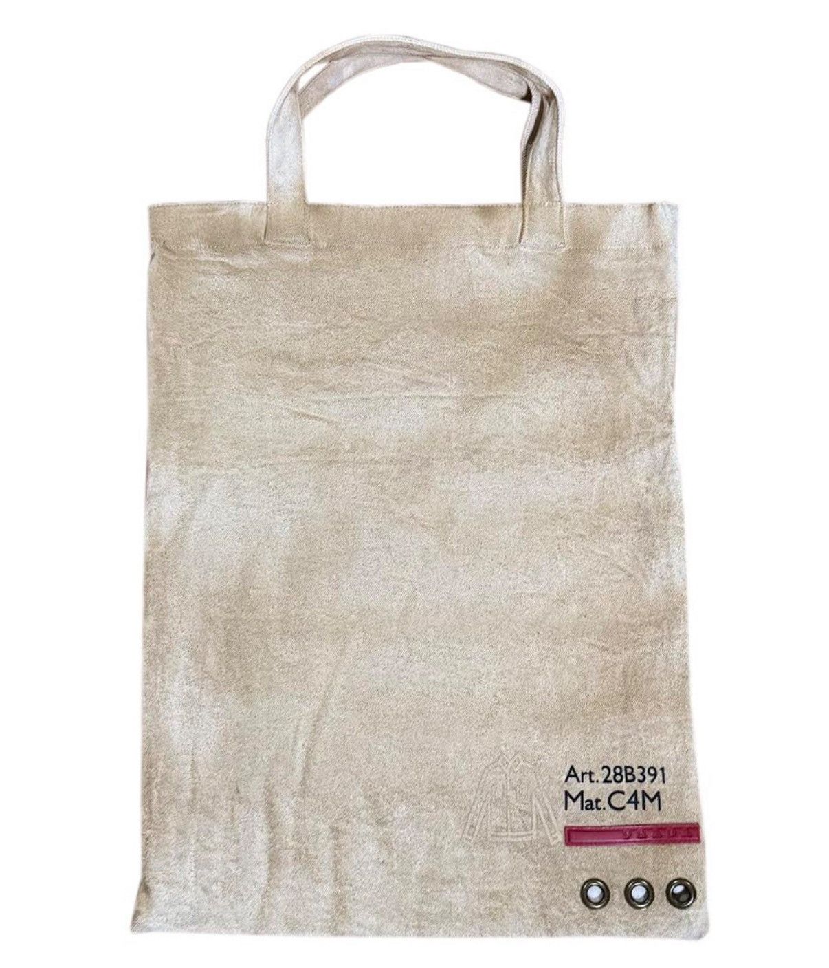 Prada Art.28B391 Mat.c4M Tote Bag in Beige, Men's
