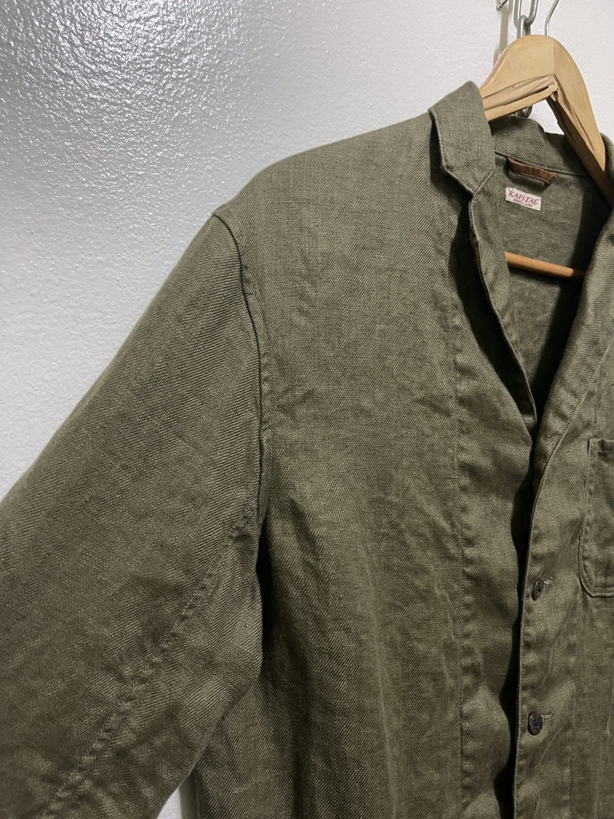 Japanese Brand Kapital Linen Four Button Jacket Size US L / EU 52-54 / 3 - 2 Thumbnail