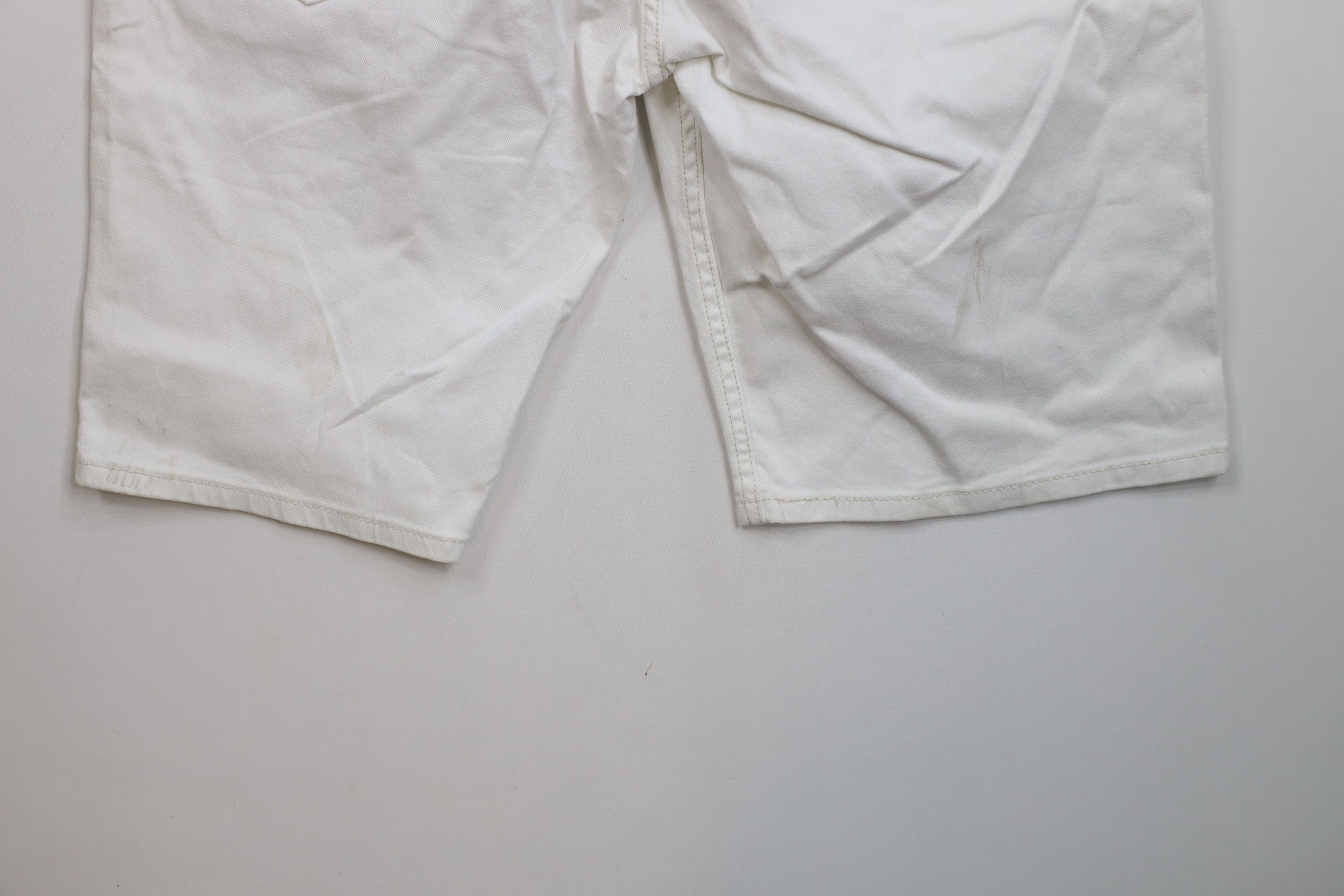 Levi's × Vintage Vintage Y2K Levis 569 Fit Denim Jean Shorts Jorts White Size US 30 / EU 46 - 13 Thumbnail