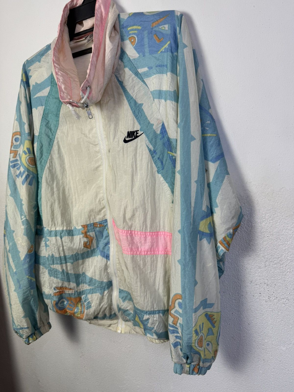 Nike × Vintage Vintage 90s Nike Grey Tag Jacket Size US XXL / EU 58 / 5 - 4 Thumbnail