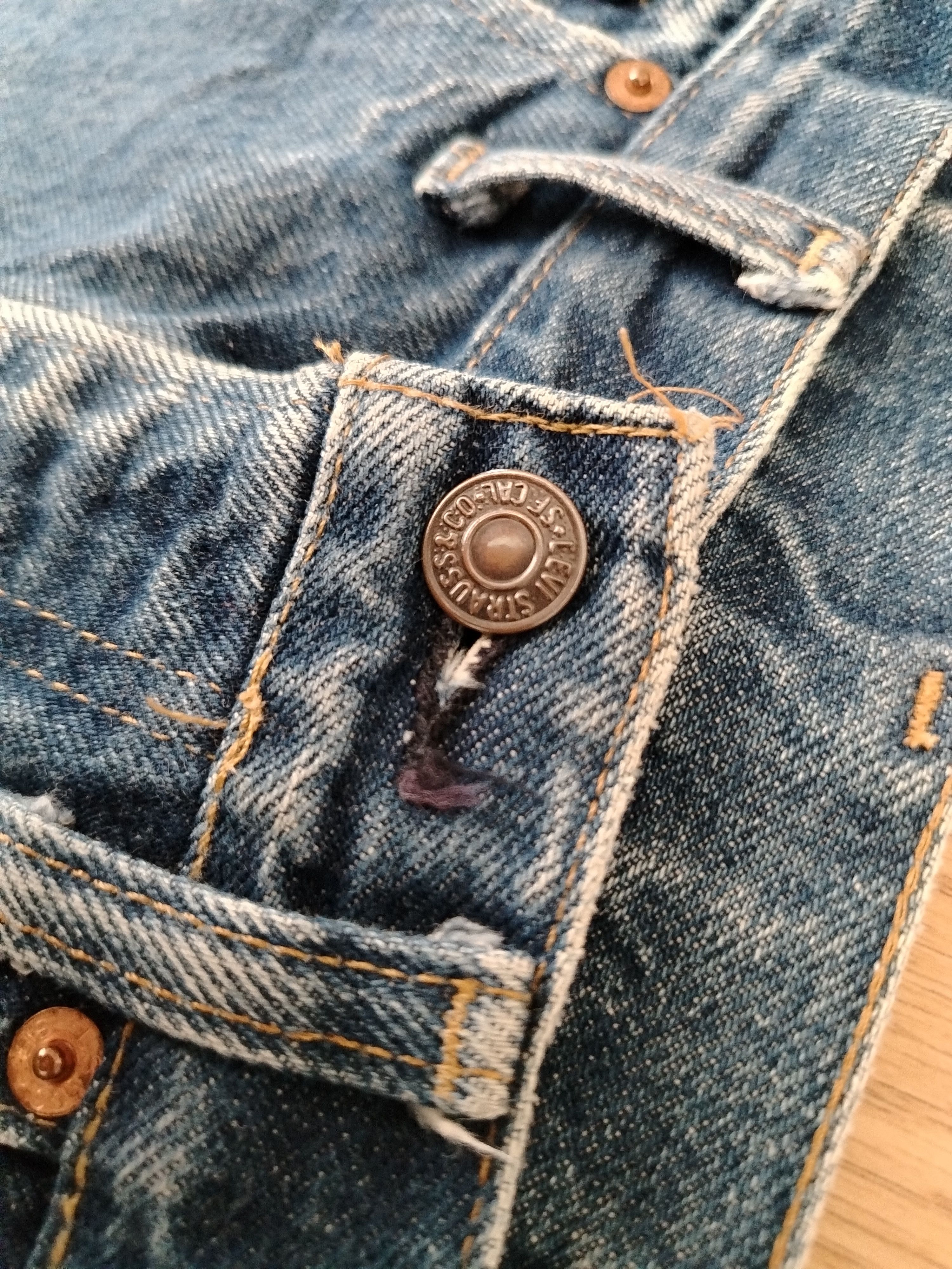Levi's Levis 517 Jeans Bootcut TALON Vintage Button #2 Size US 31 - 6 Thumbnail