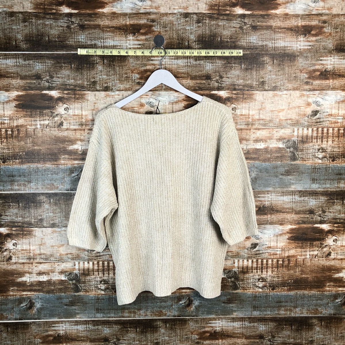 Vintage Uniqlo vintage japan Cream Knitwear #A1726 Size L / US 10 / IT 46 - 13 Thumbnail