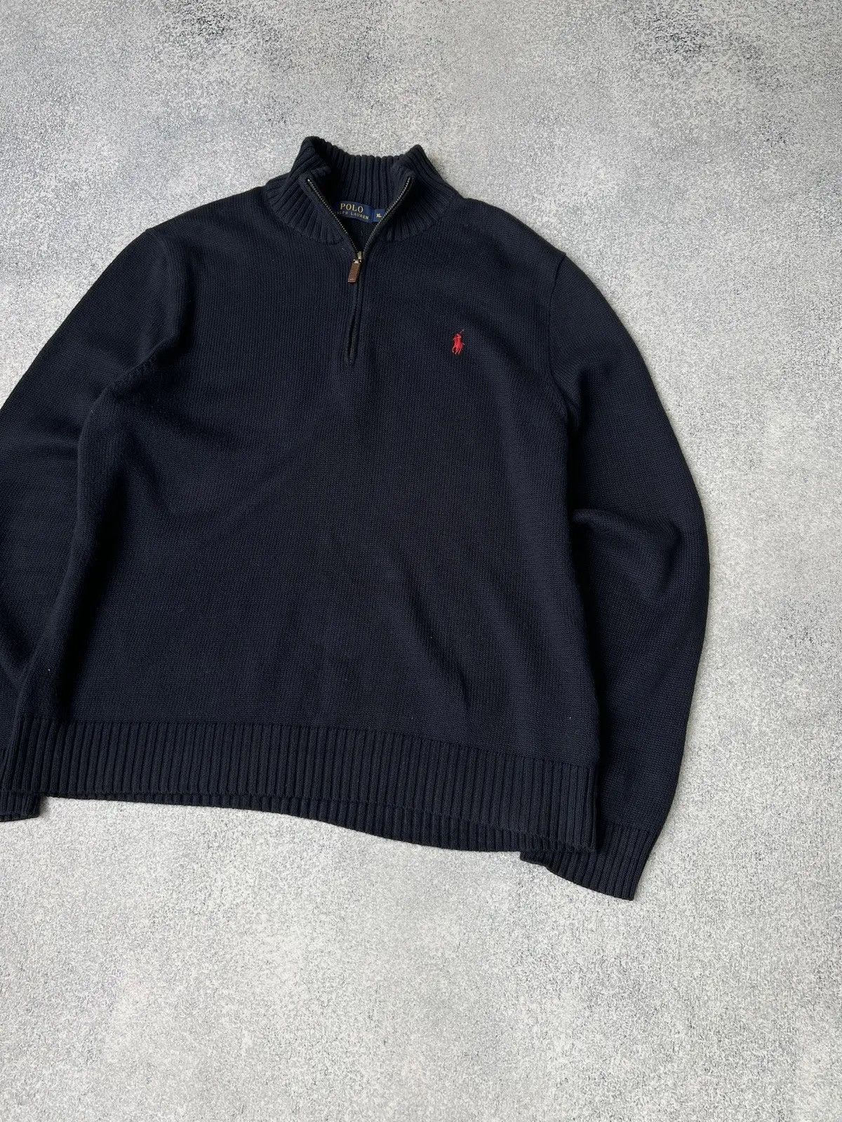 Polo Ralph Lauren × Vintage Vintage Polo Ralph Lauren 1/4 zip knit sweatshirt Size US XL / EU 56 / 4 - 3 Thumbnail
