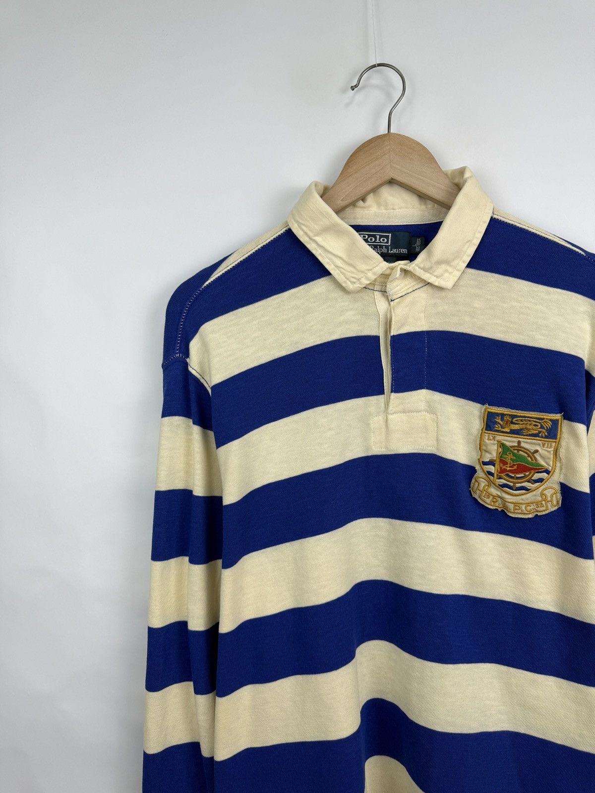 Polo Ralph Lauren 🇺🇸 Vintage 90s Polo Ralph Lauren Dragon RLPC Long Sleeve Rare Size US L / EU 52-54 / 3 - 2 Thumbnail