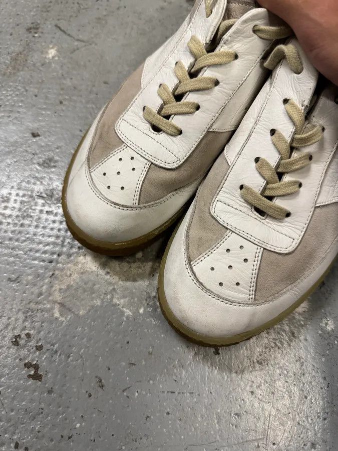 Maison Margiela Maison Margiela White Low Leather Shoes Size US 8 / EU 41 - 6 Thumbnail